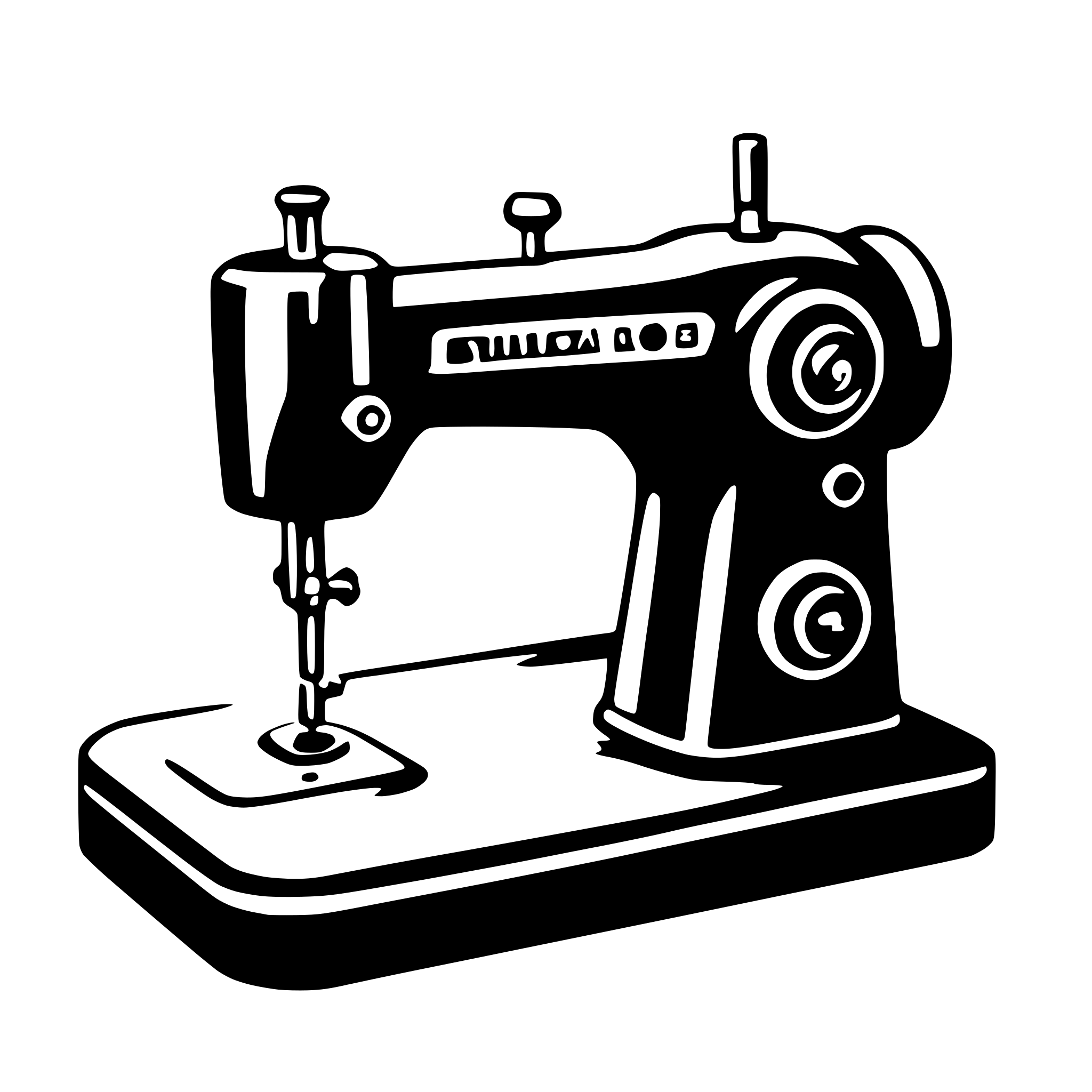 AI-generated SVG of 'sewing machine'