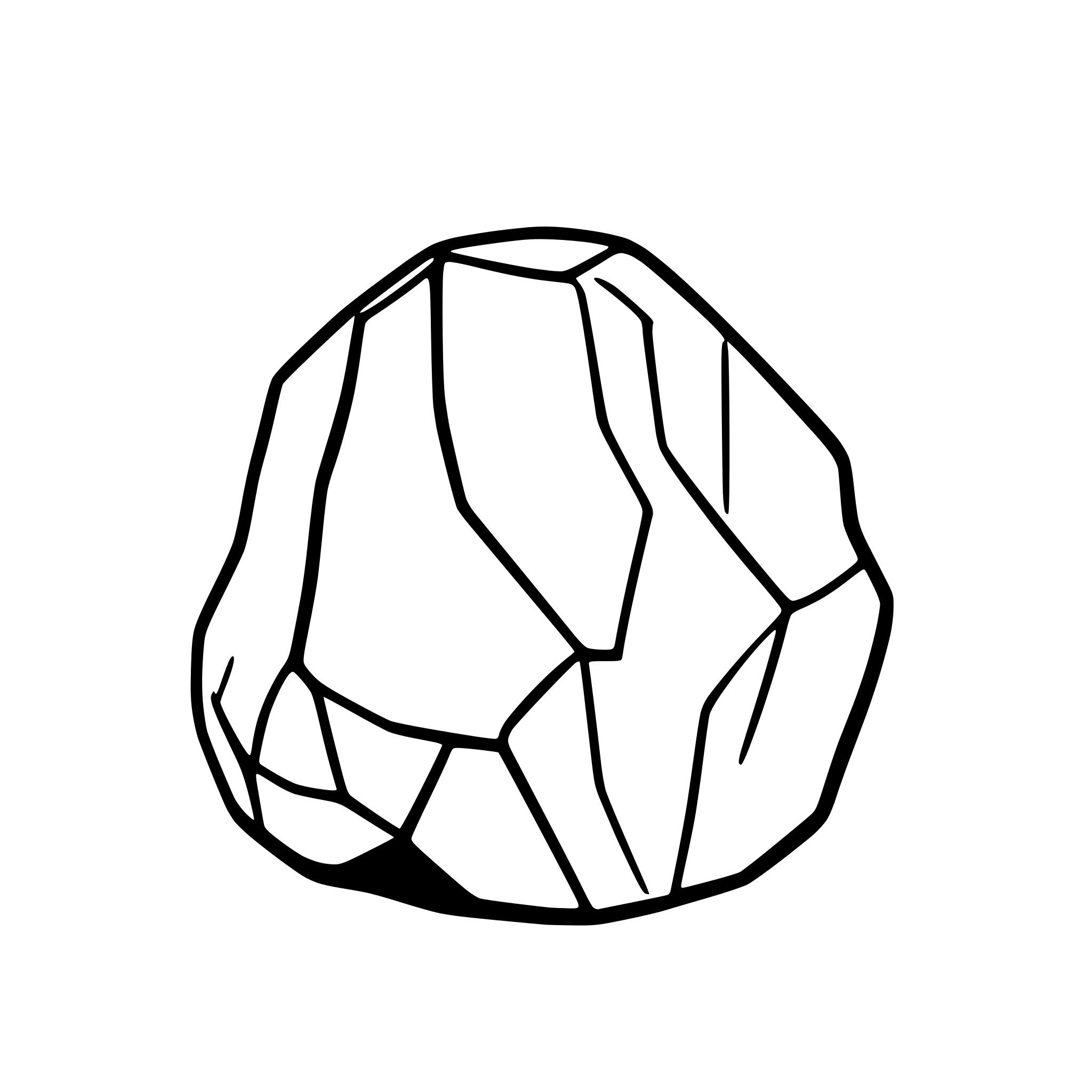 AI-generated SVG of 'Generate a rock.'