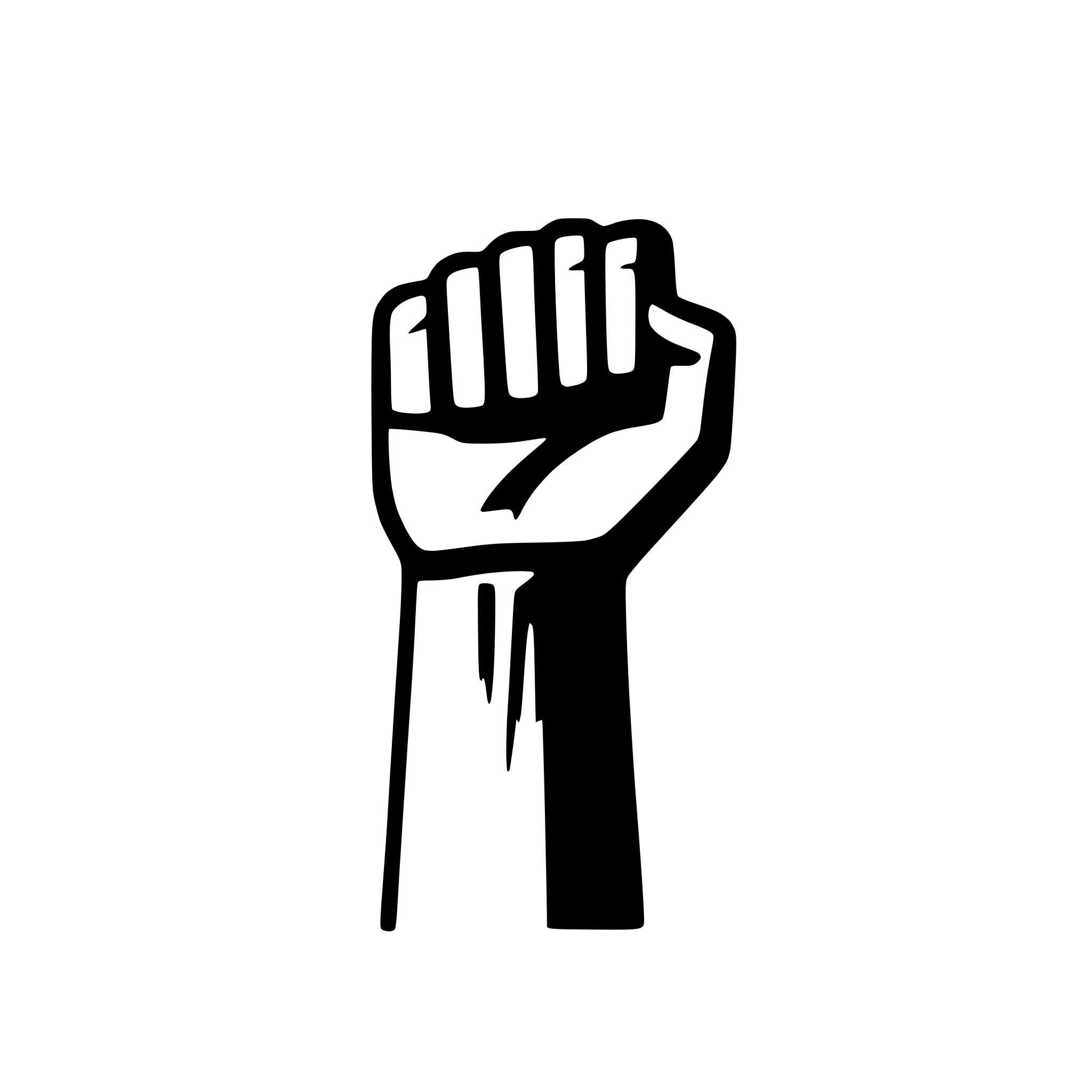 AI-generated SVG of a generate an image of well built human arm which should look like an icon