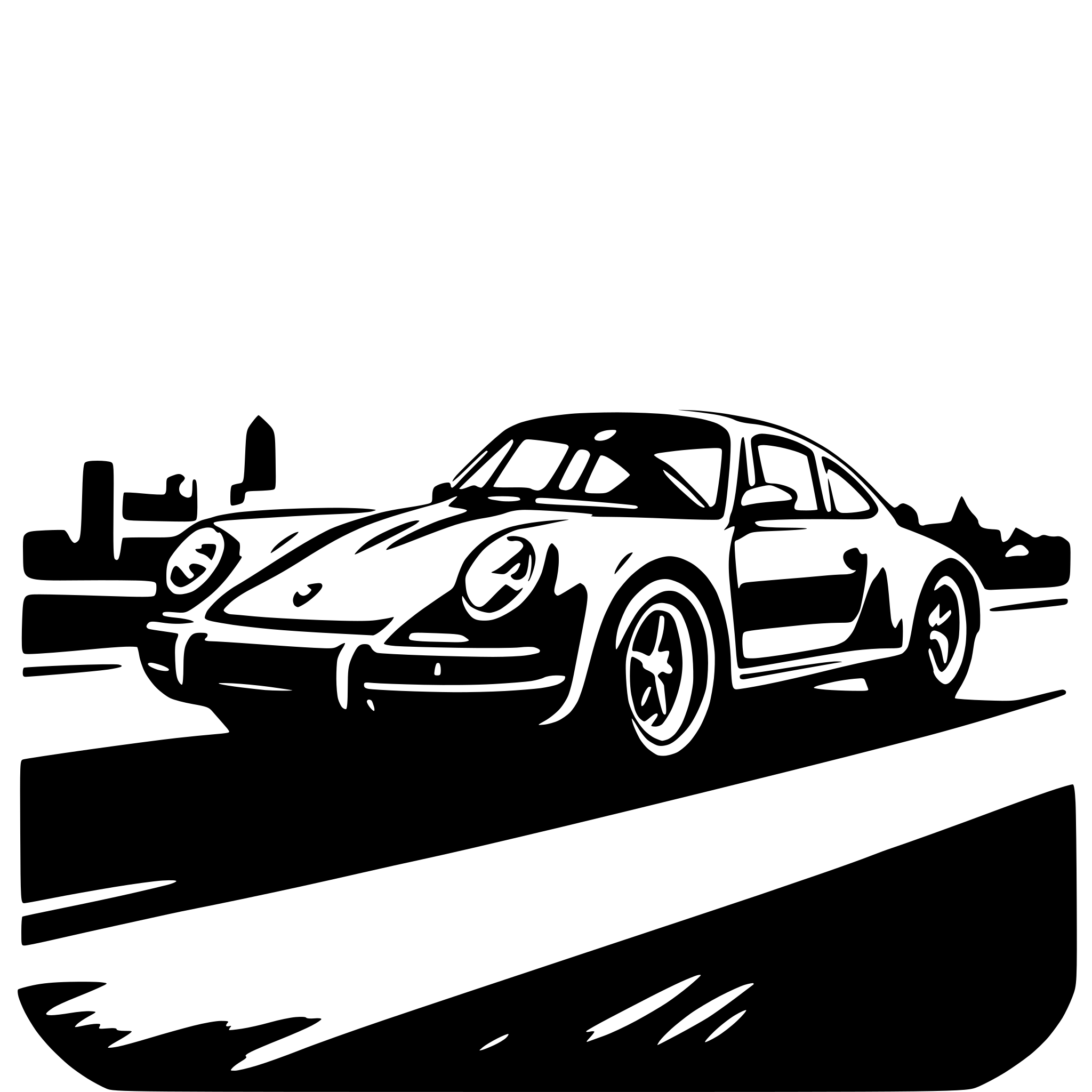 AI-generated SVG of a No Risk No Porsche