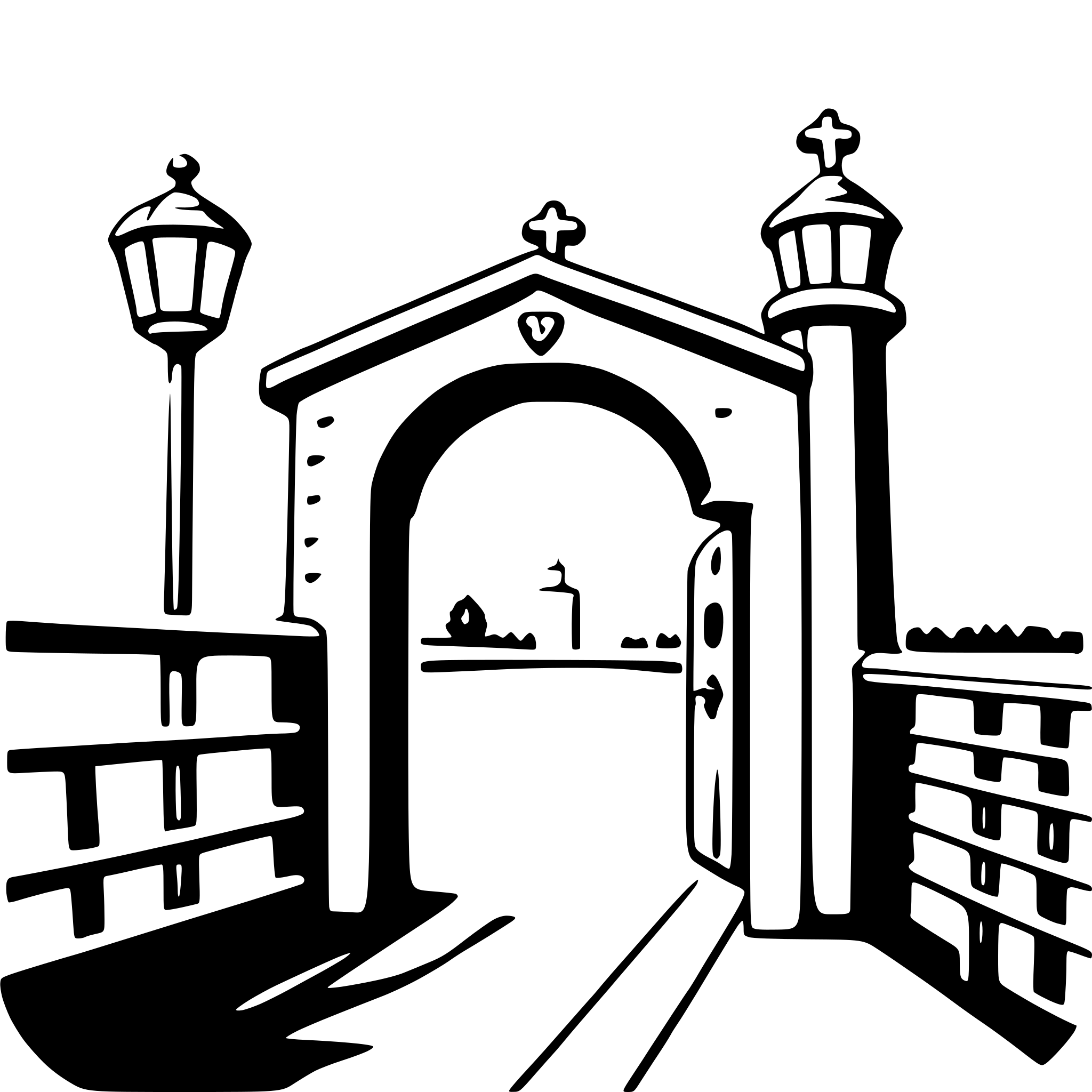AI-generated SVG of a love lock bridge