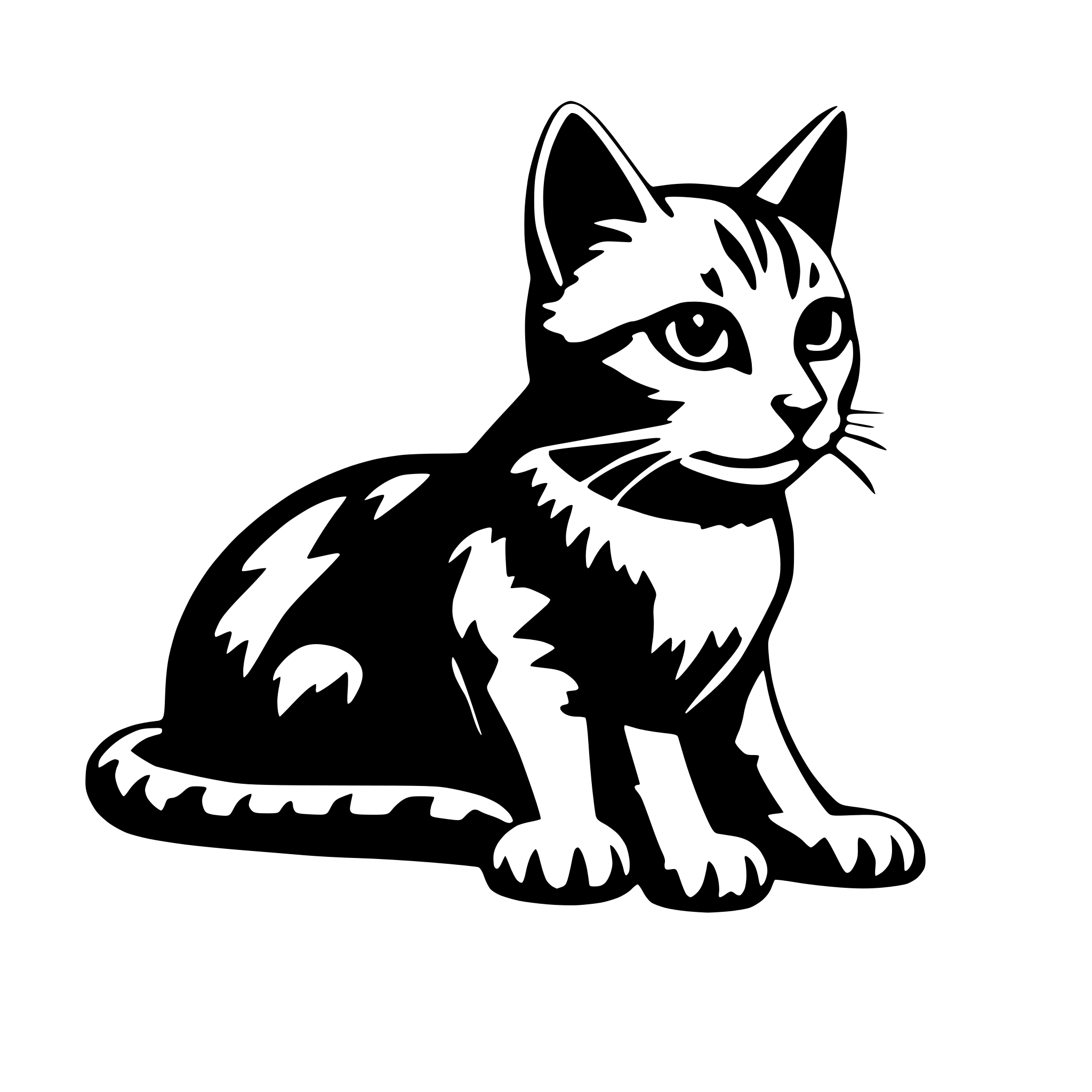 AI-generated SVG of a cat