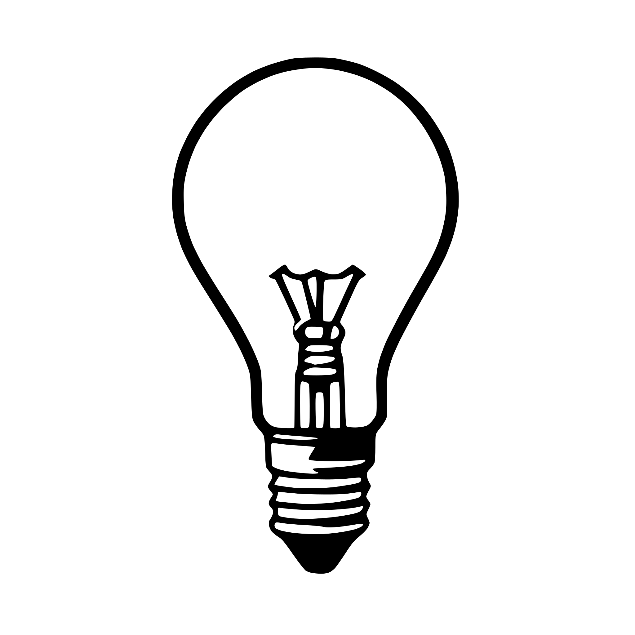 AI-generated SVG of 'light bulb'