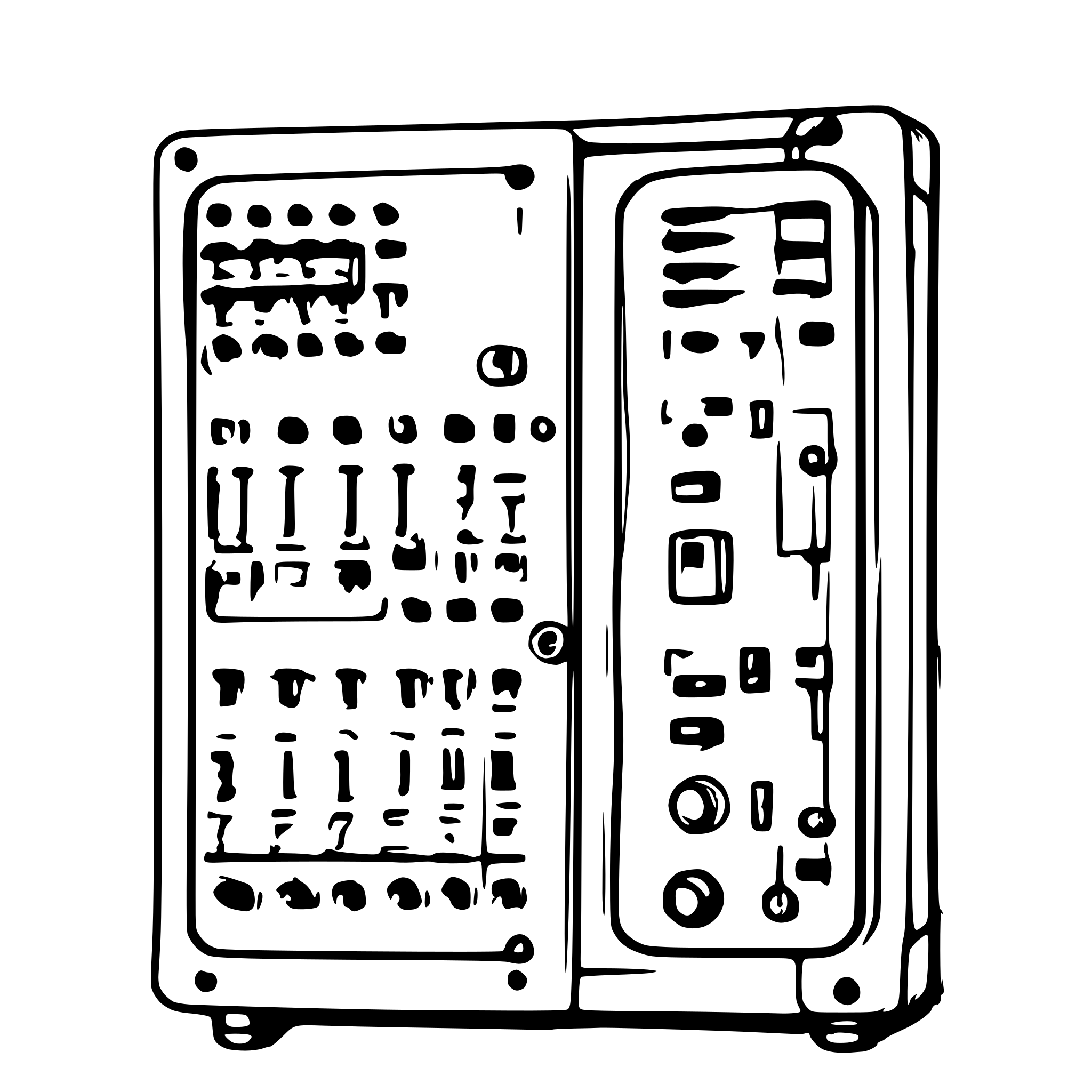 AI-generated SVG of a Square D Electrical Panel with 42 breaker positions