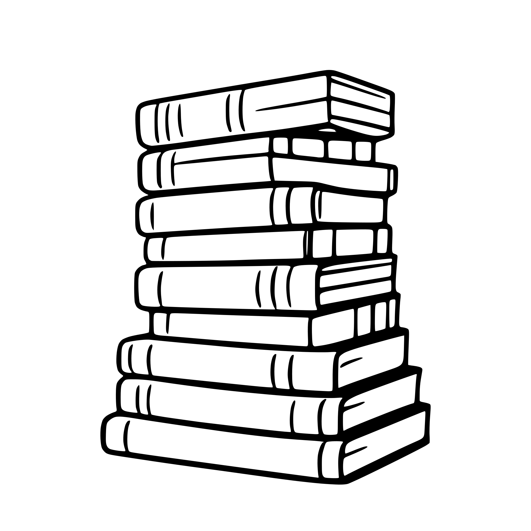 AI-generated SVG of 'stack of books'