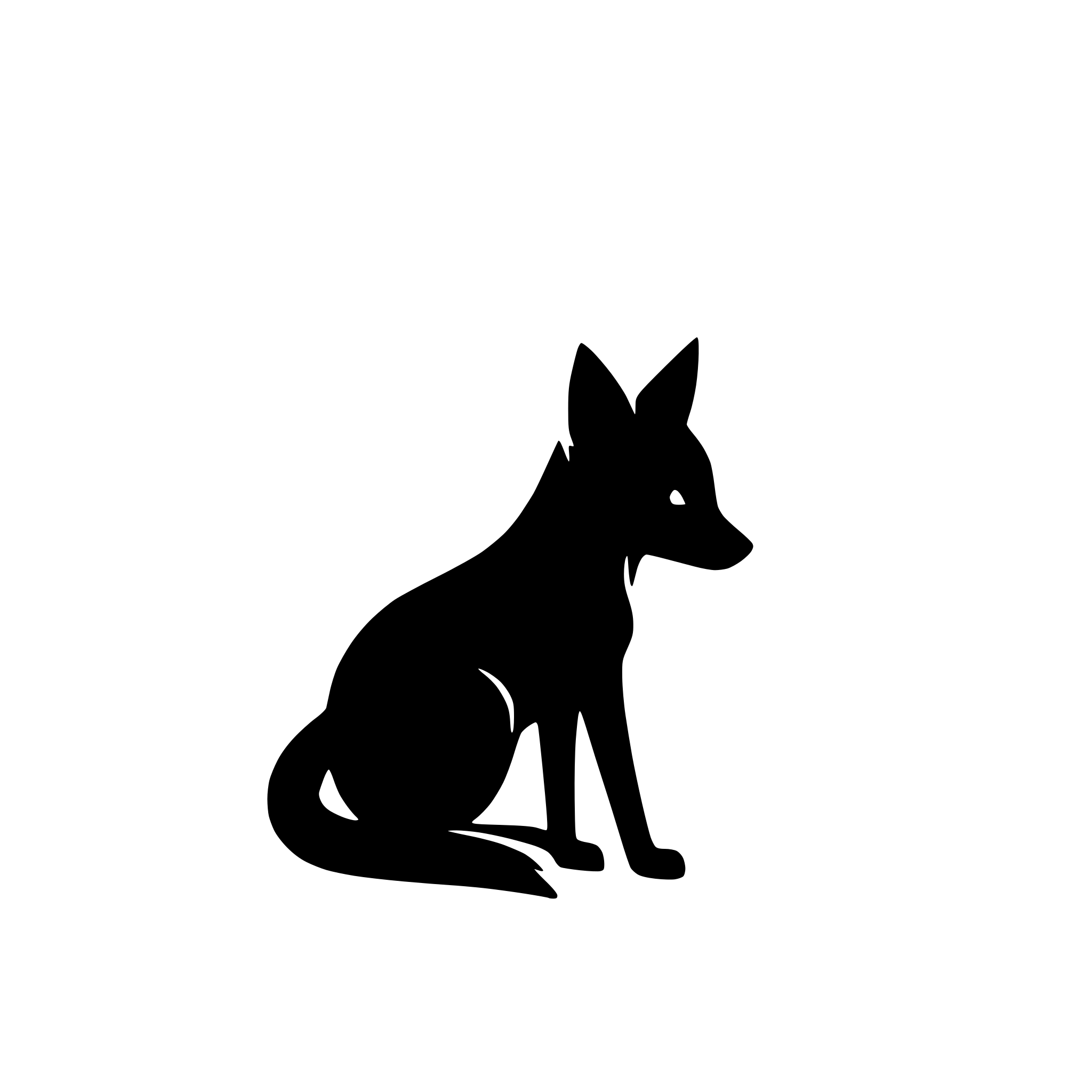 AI-generated SVG of 'fox'