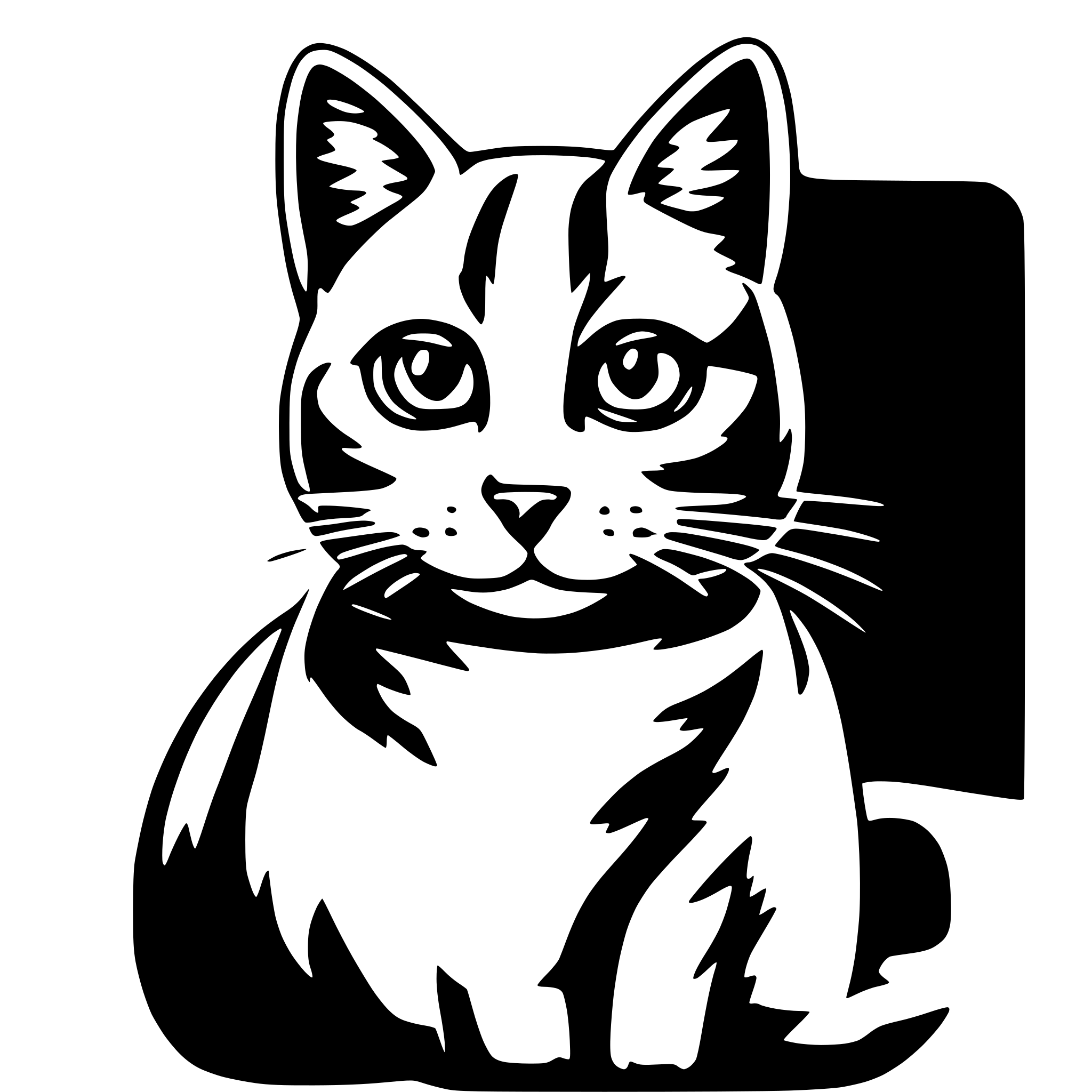 AI-generated SVG of a Cat