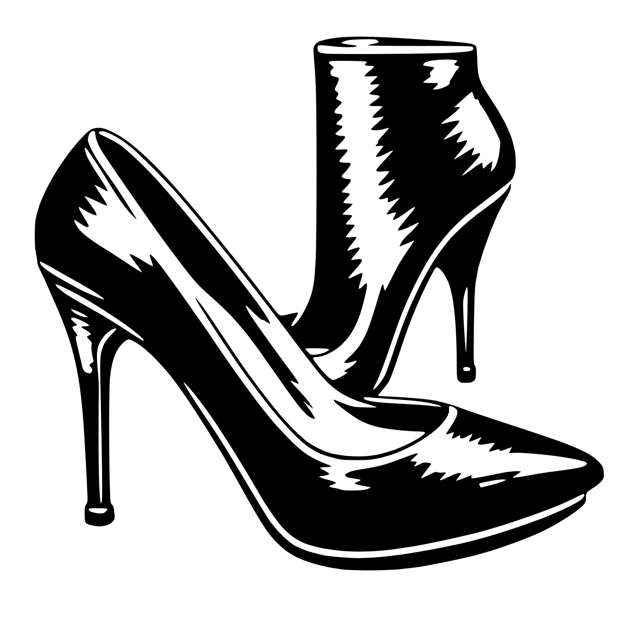 AI-generated SVG of 'high heels'
