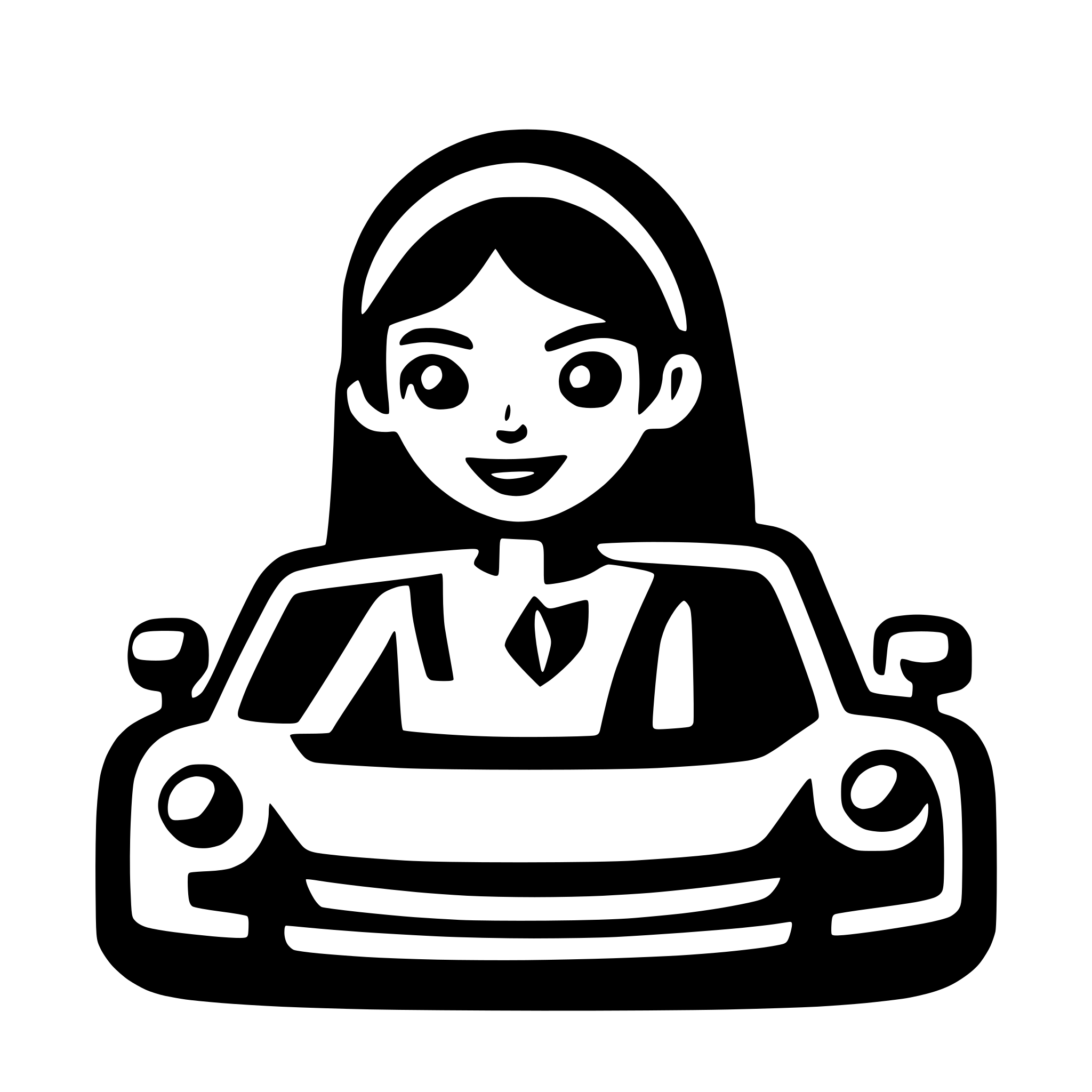 AI-generated SVG of 'person driving car'