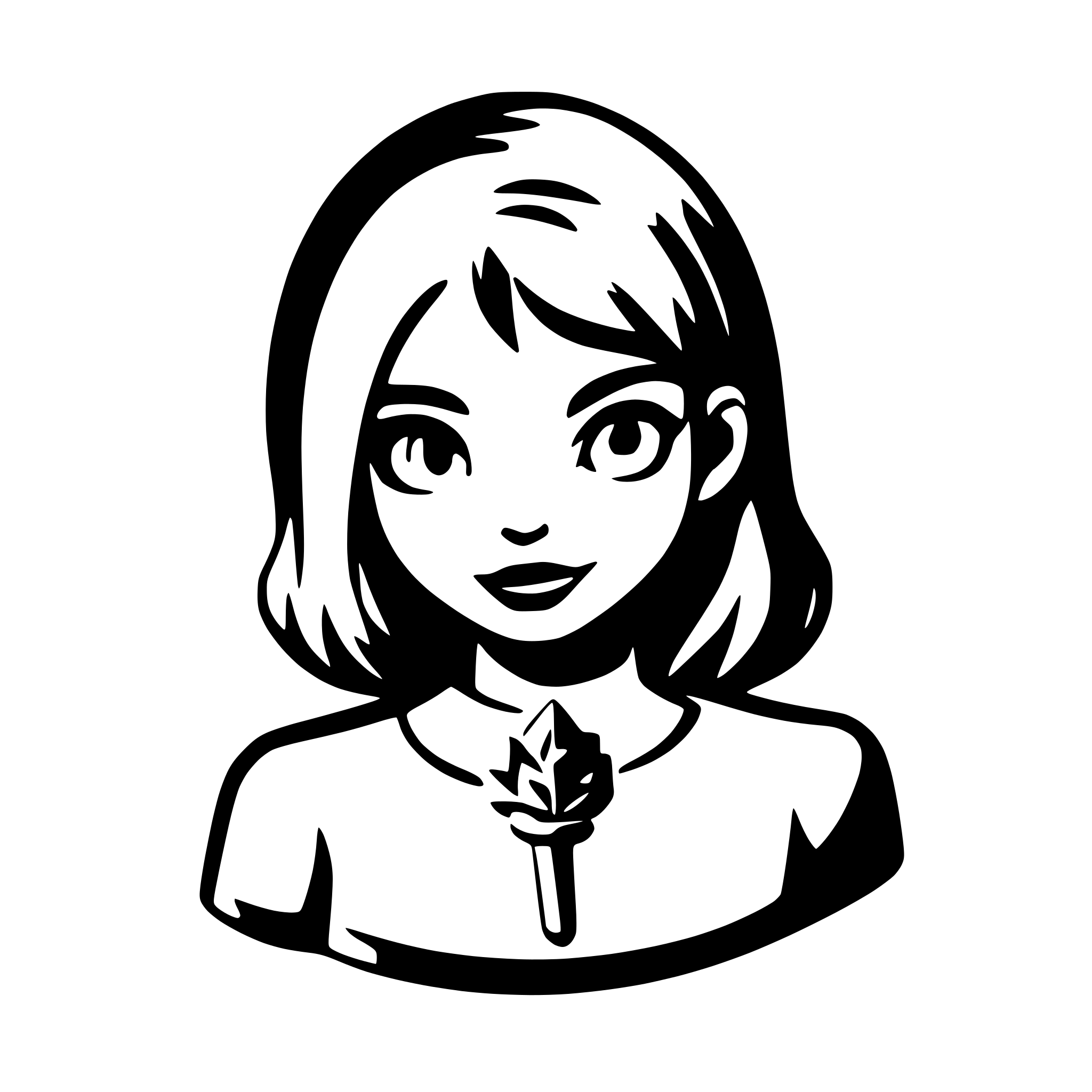 AI-generated SVG of 'final girl text logo'