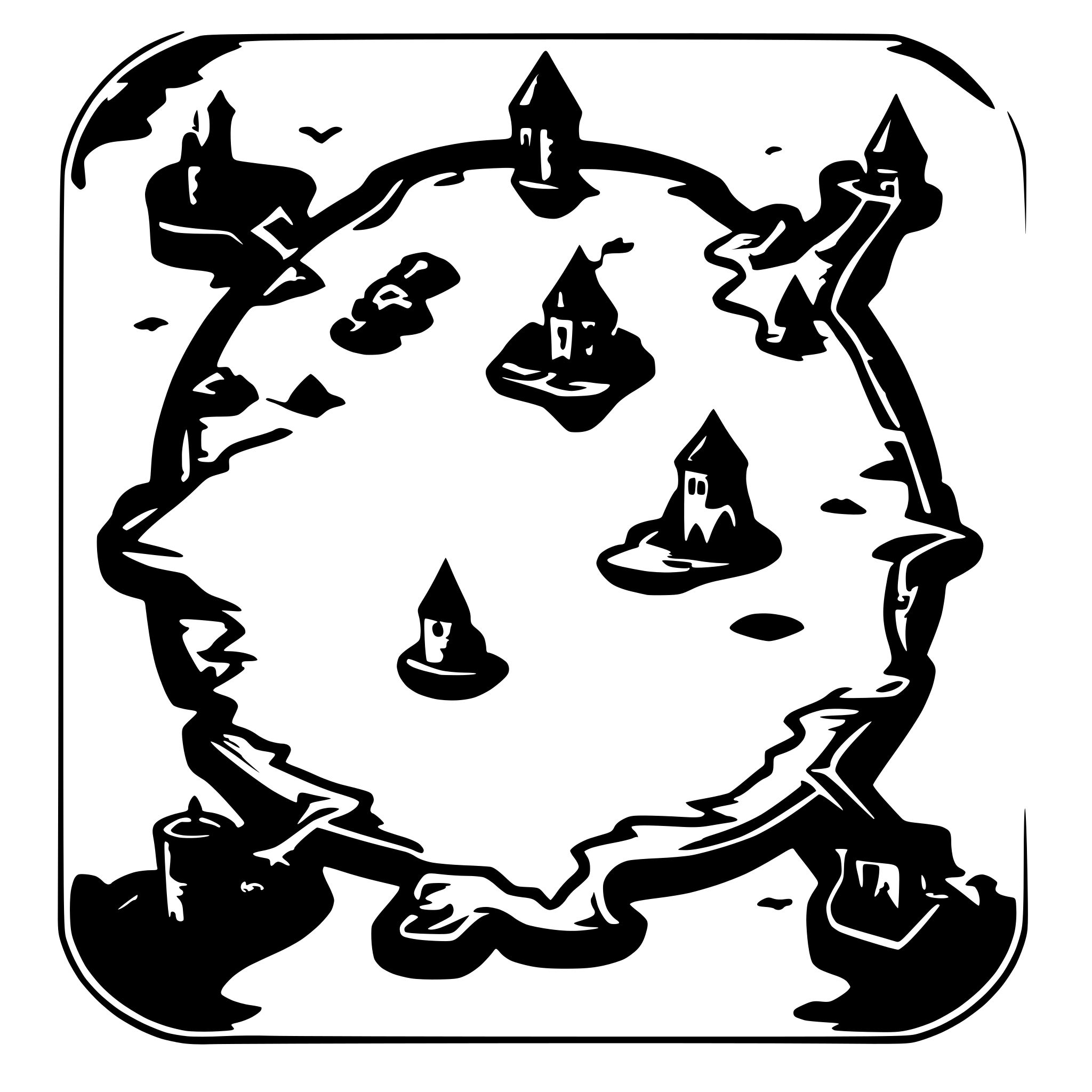 AI-generated SVG of 'medieval world map'