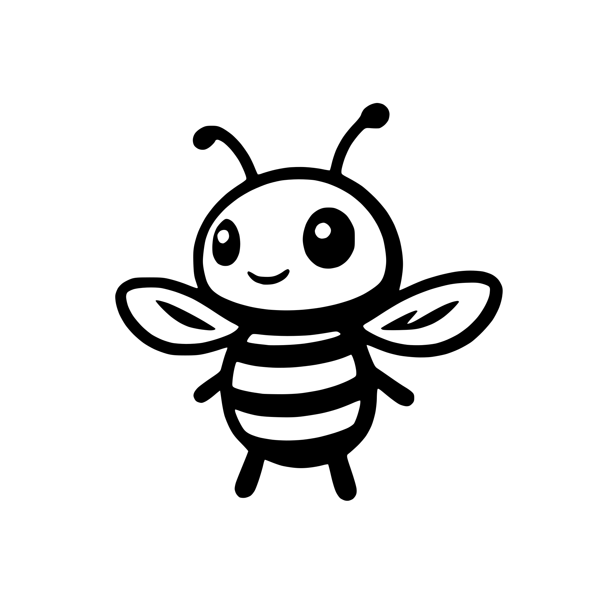 AI-generated SVG of 'Generate similar bee icon svg'