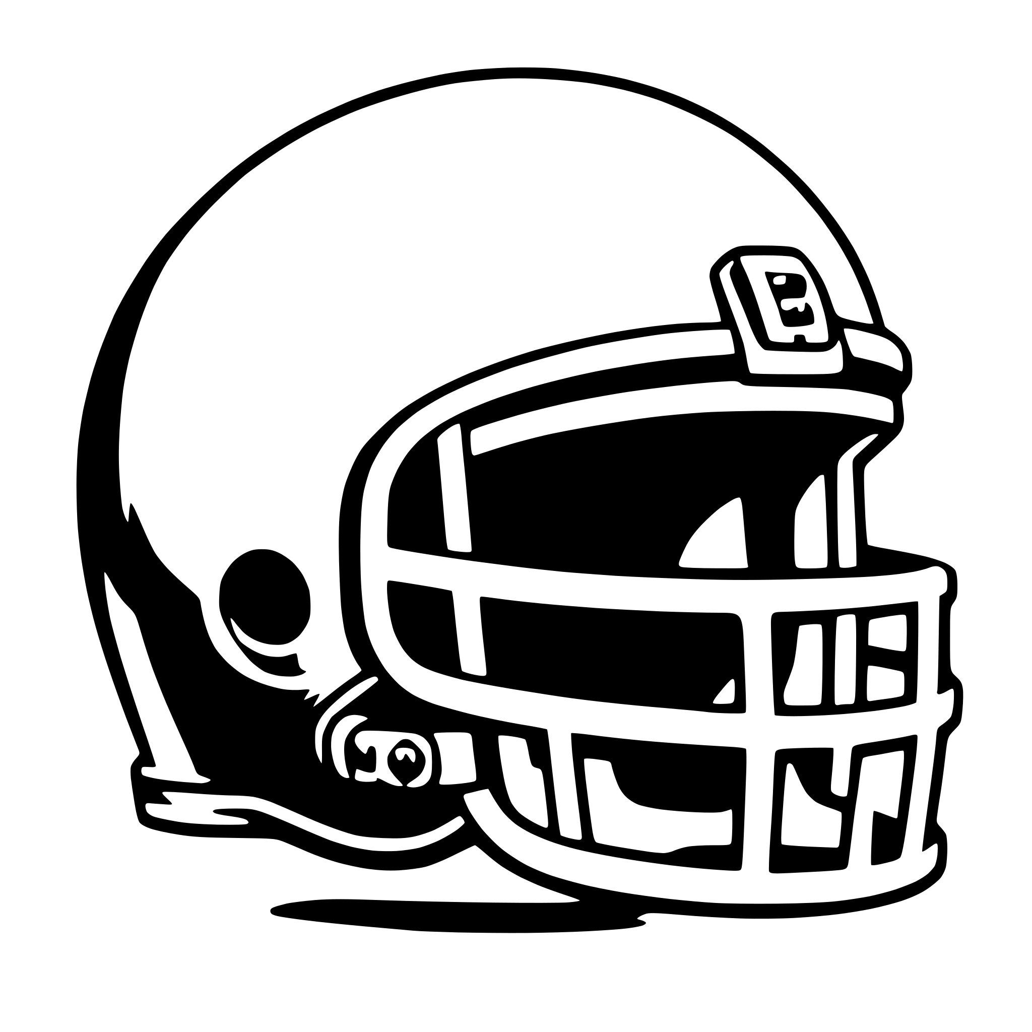 AI-generated SVG of a football helmet
