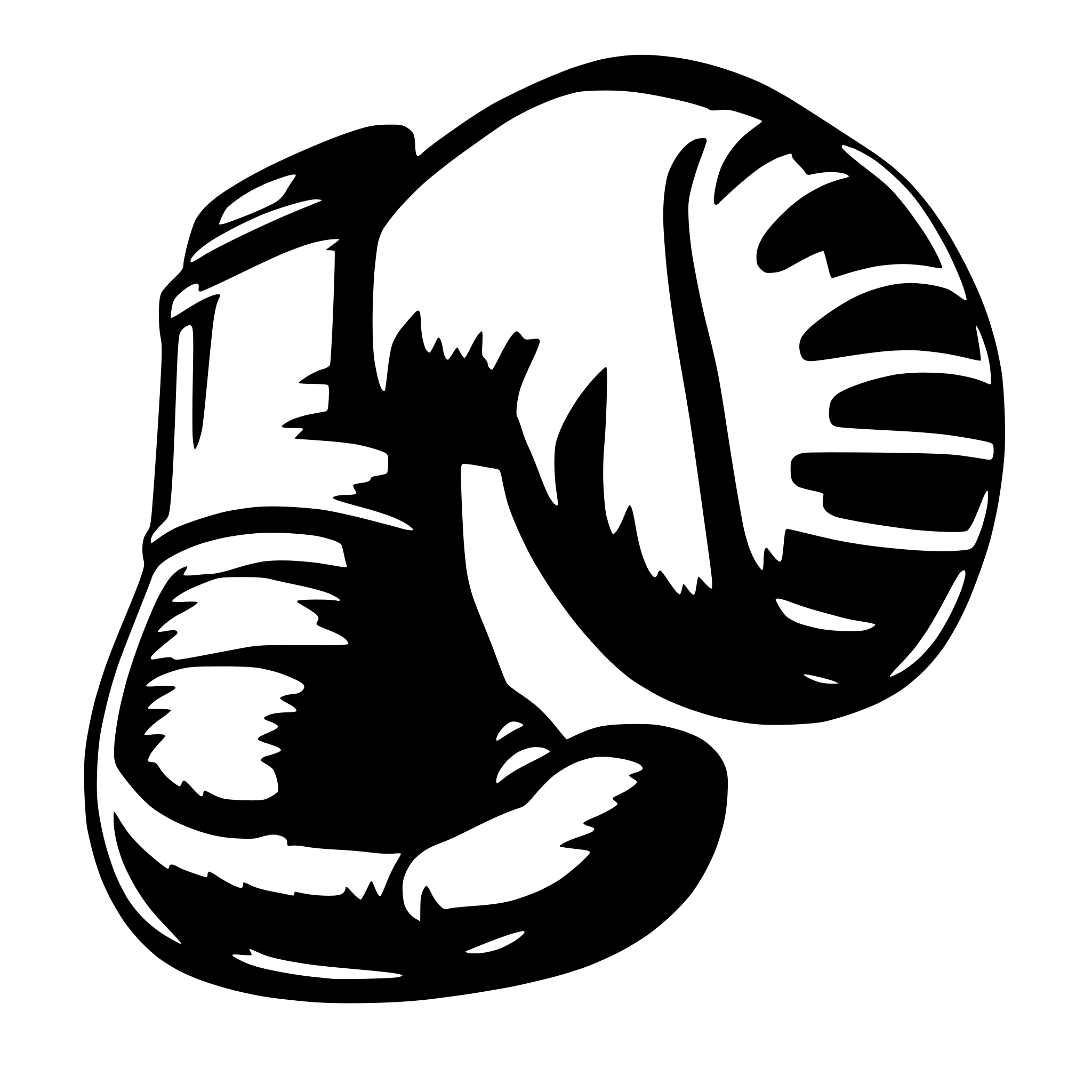 AI-generated SVG of 'A boxing glove'