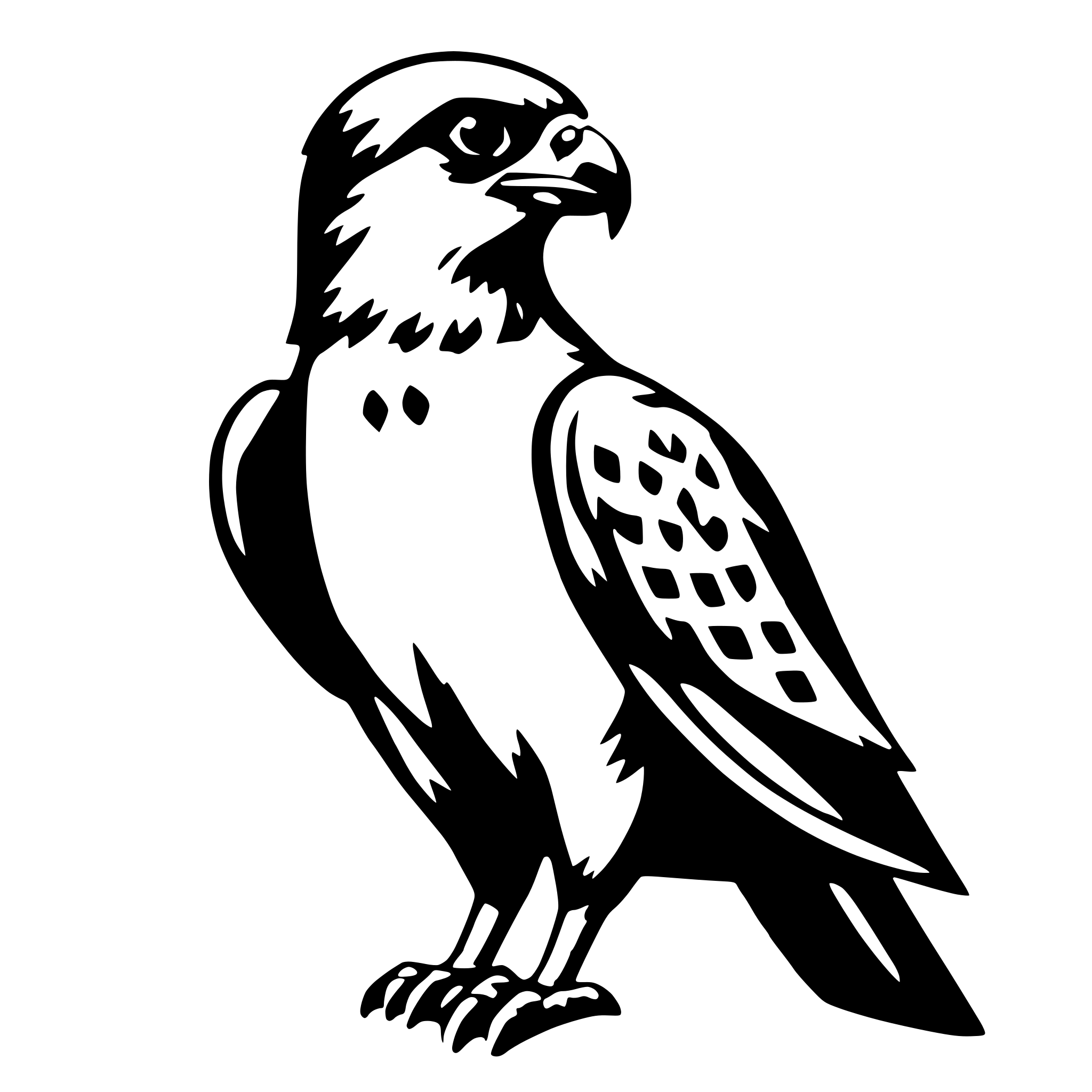 AI-generated SVG of 'Falcon'