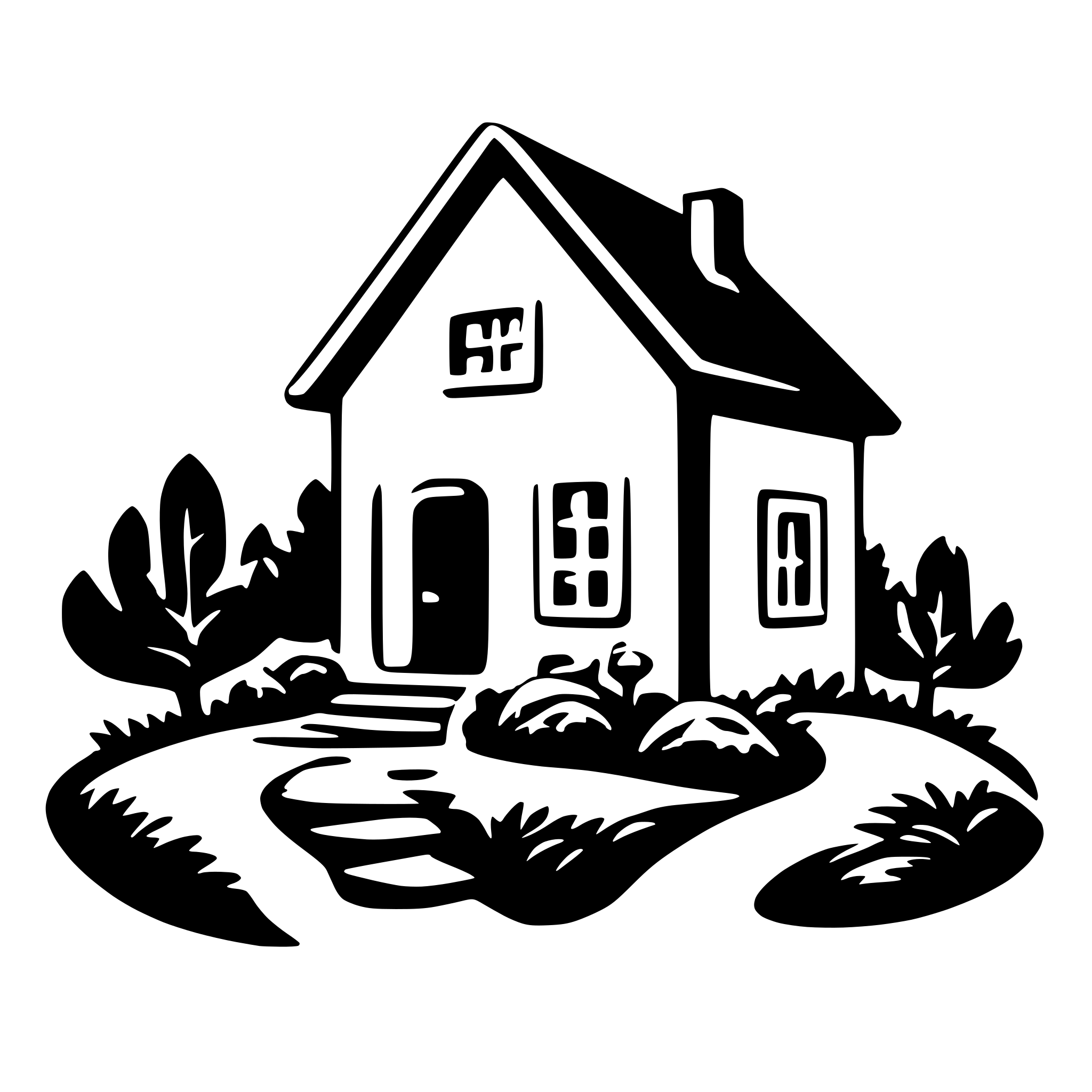 AI-generated SVG of a home sweet home
