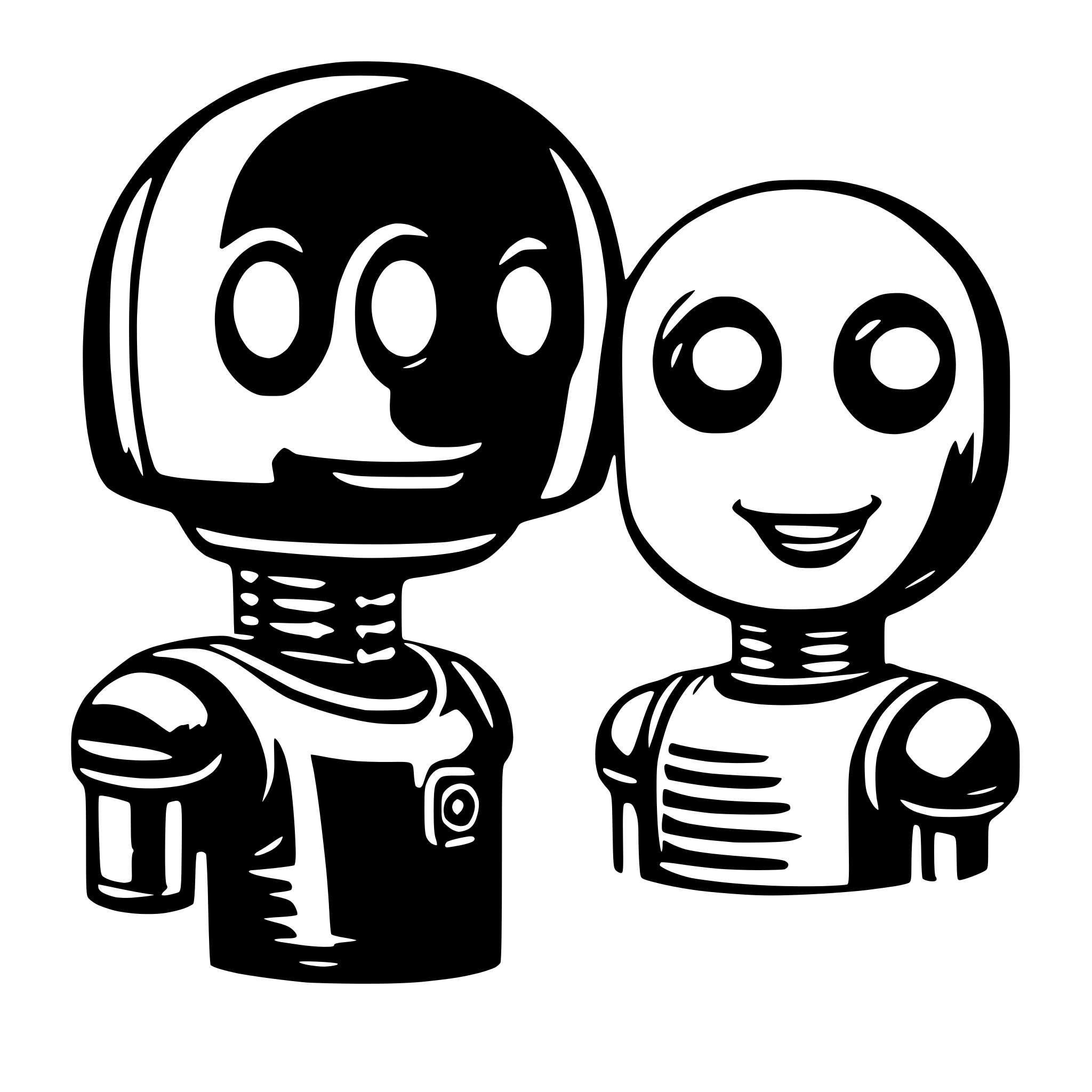AI-generated SVG of 'chat bot message bubble head'