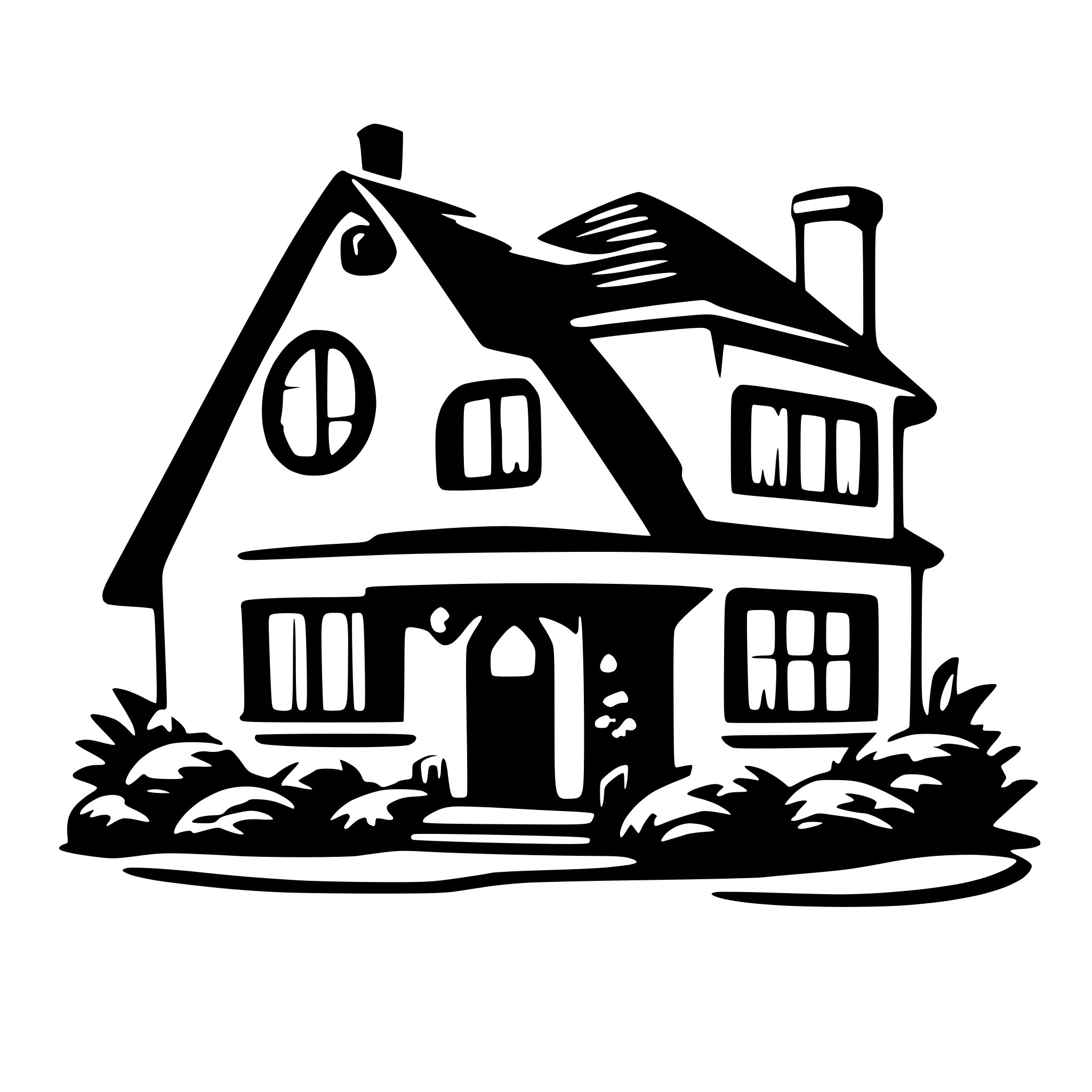 AI-generated SVG of 'home sweet home'