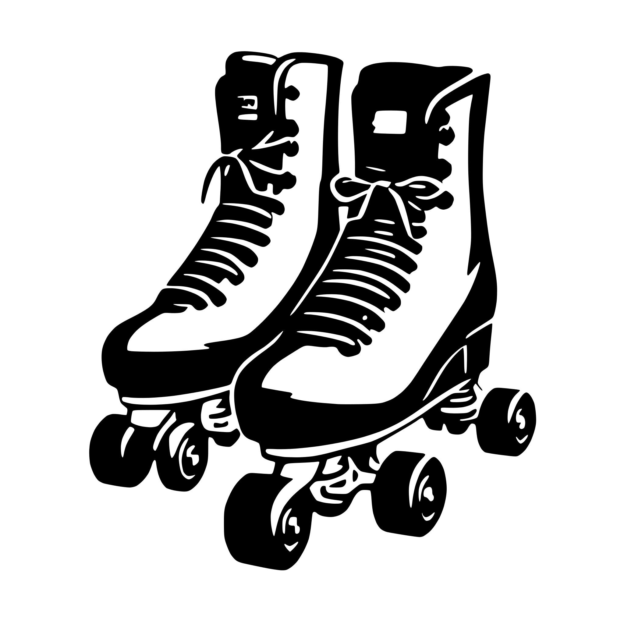 AI-generated SVG of 'Skates'