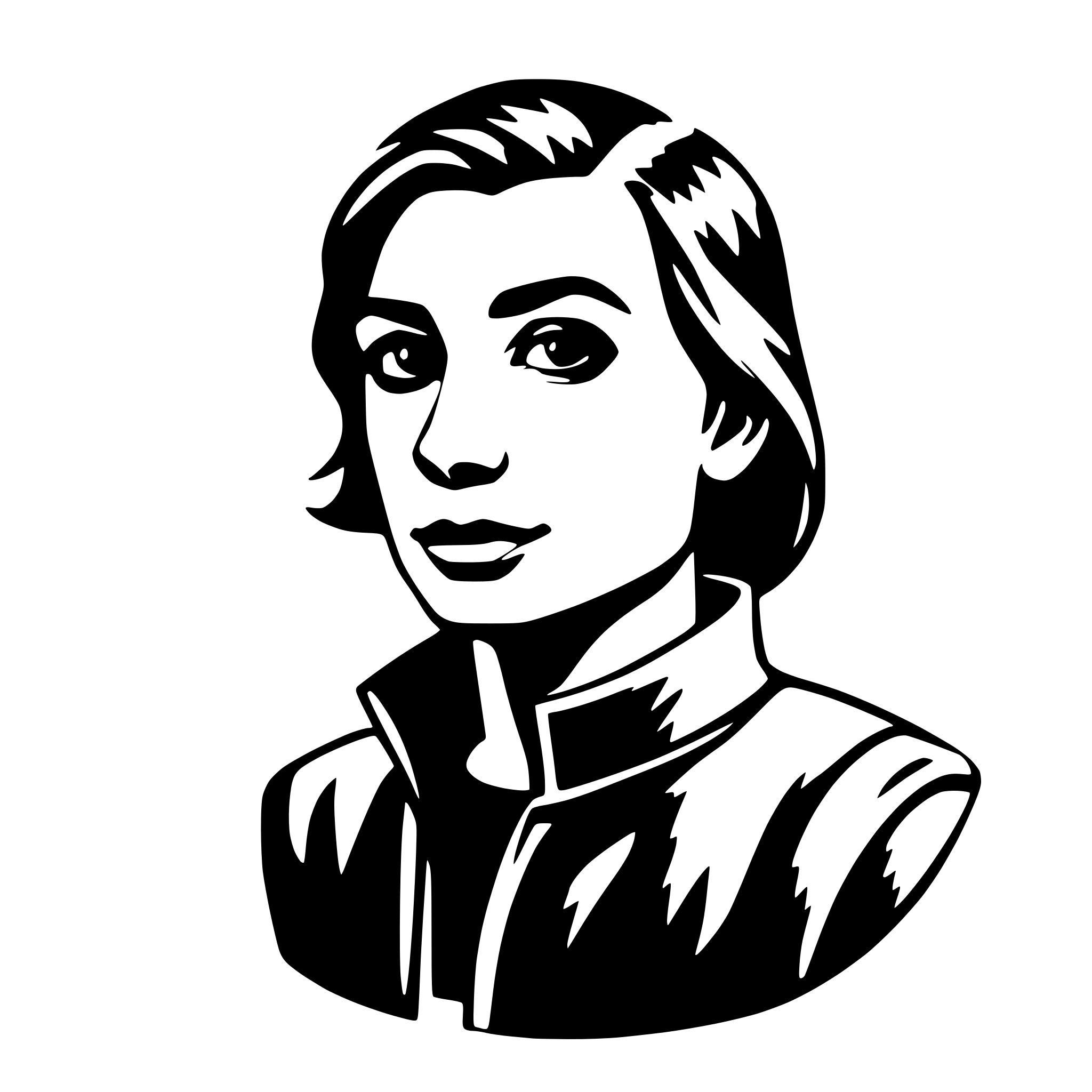 AI-generated SVG of a user