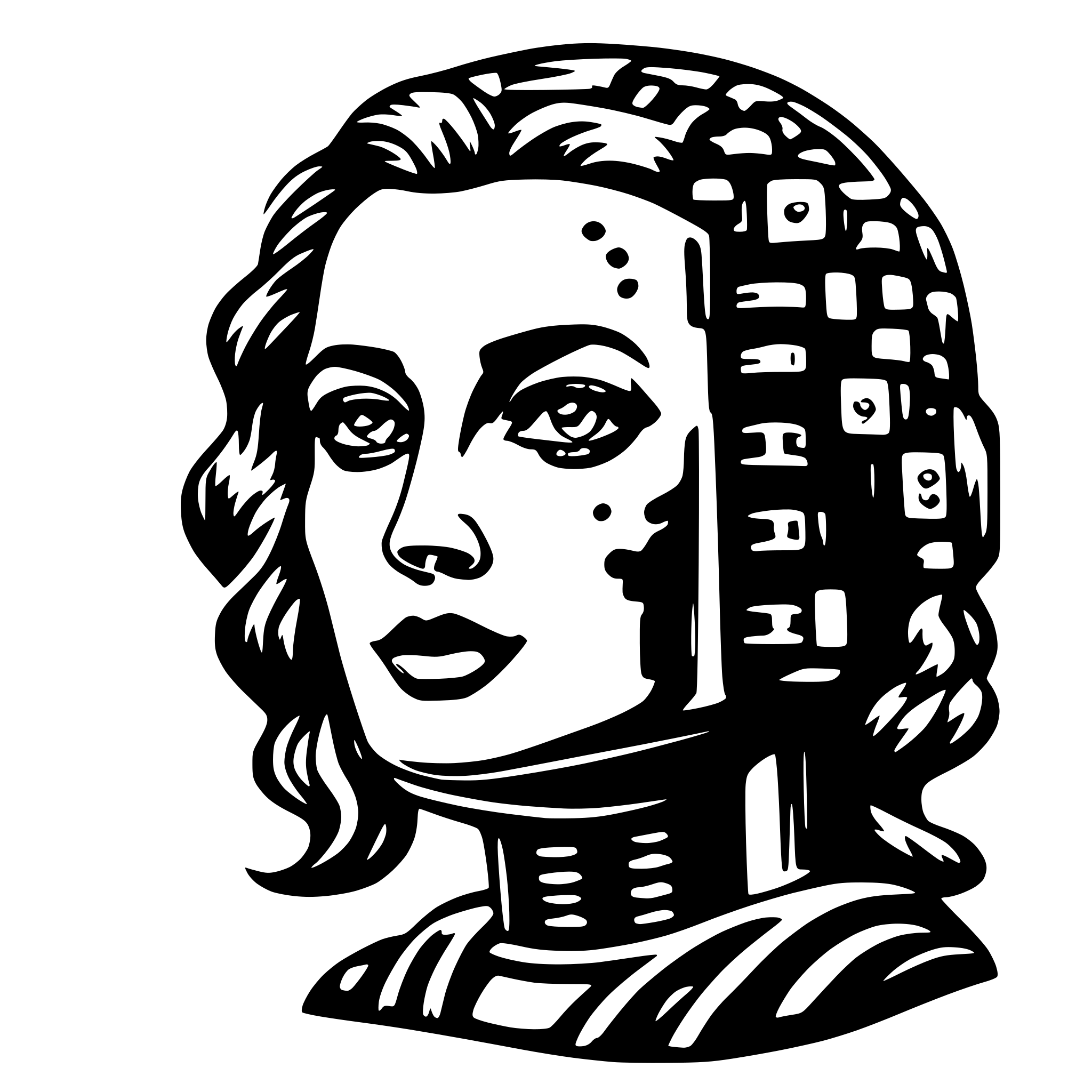 AI-generated SVG of a Machine learning model