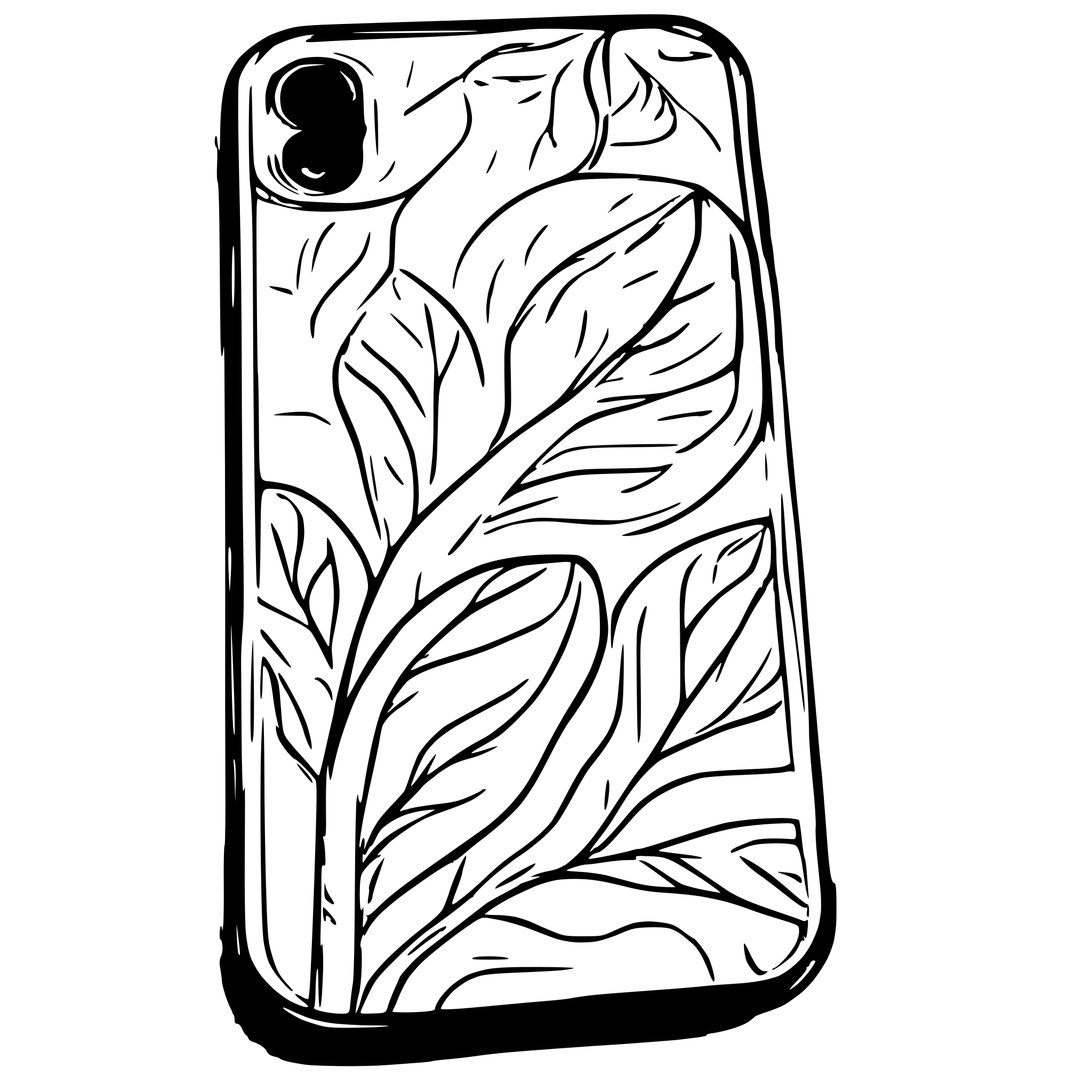AI-generated SVG of a iphone screen