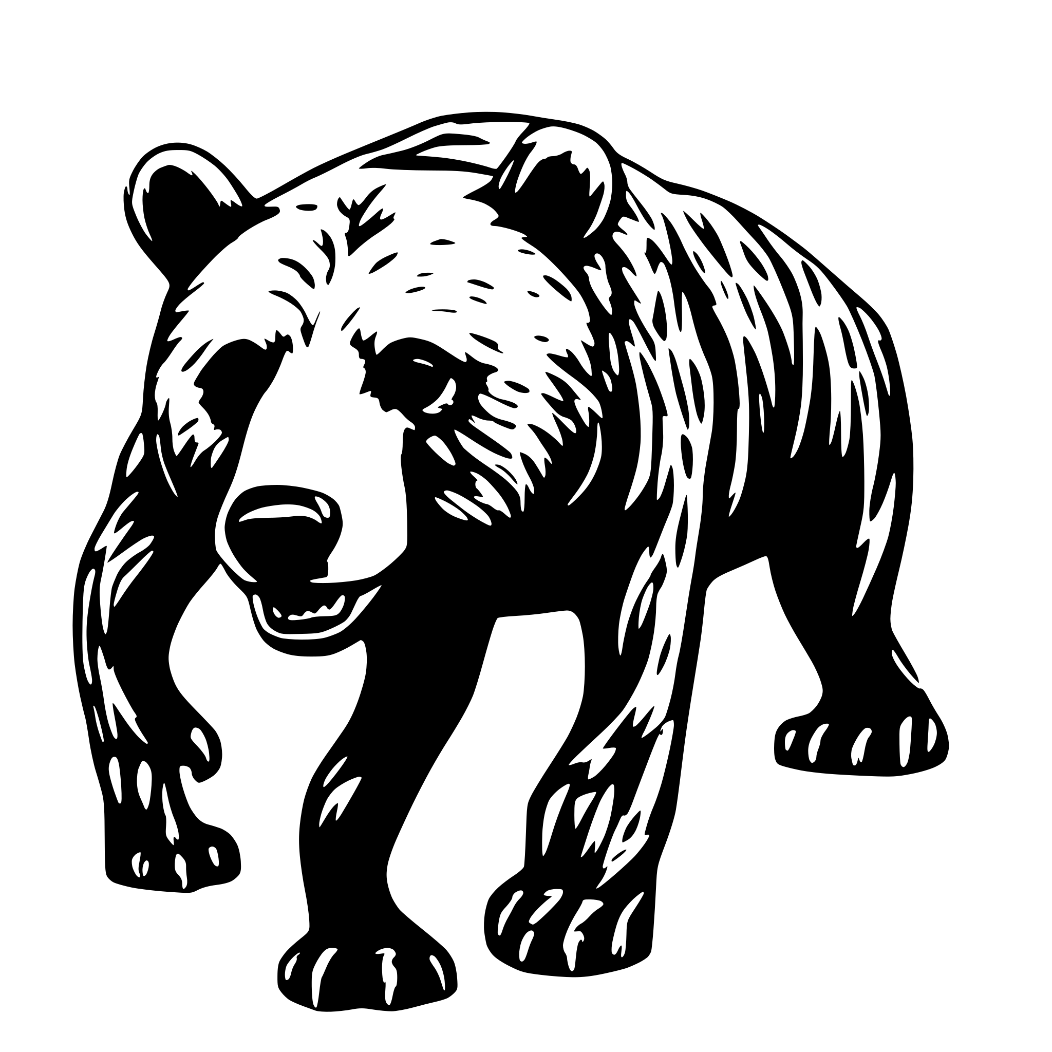 AI-generated SVG of 'bear'