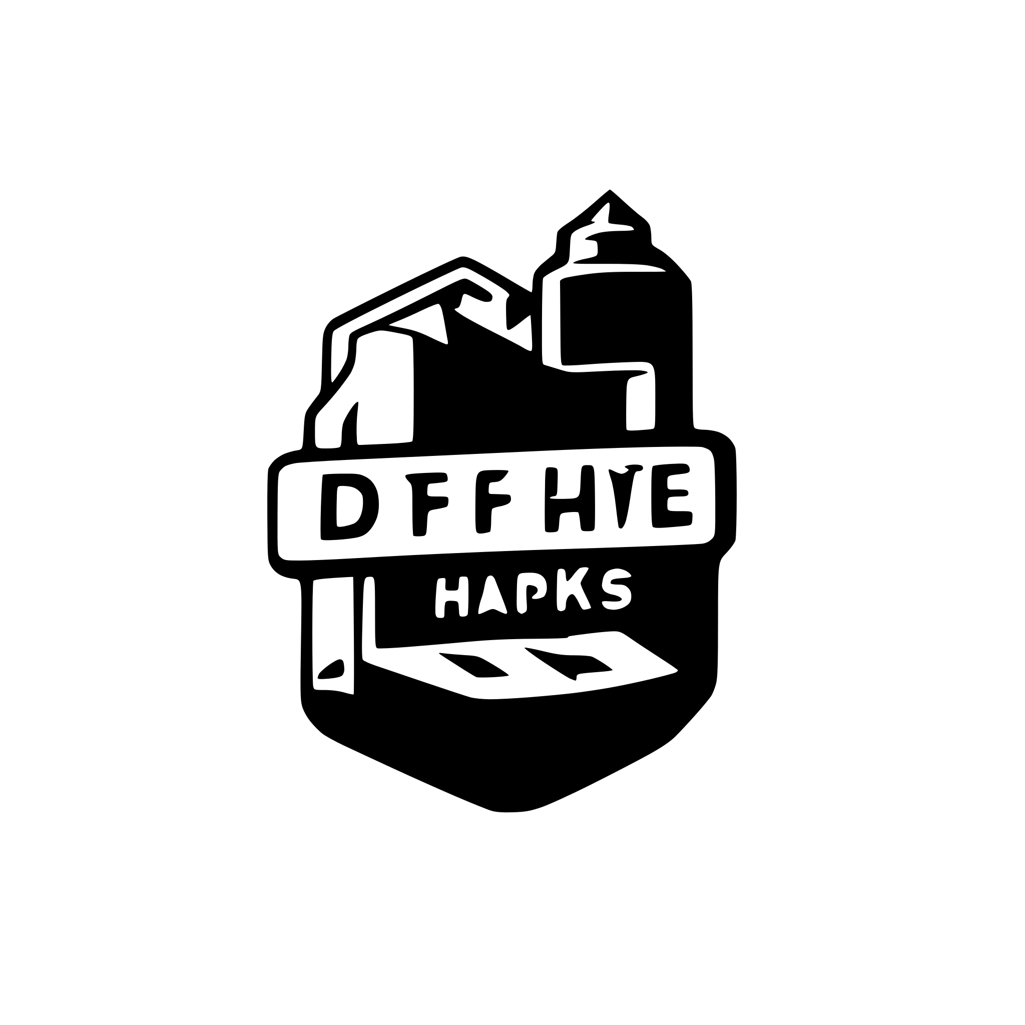 AI-generated SVG of a logo text that says "Dope Hacks"