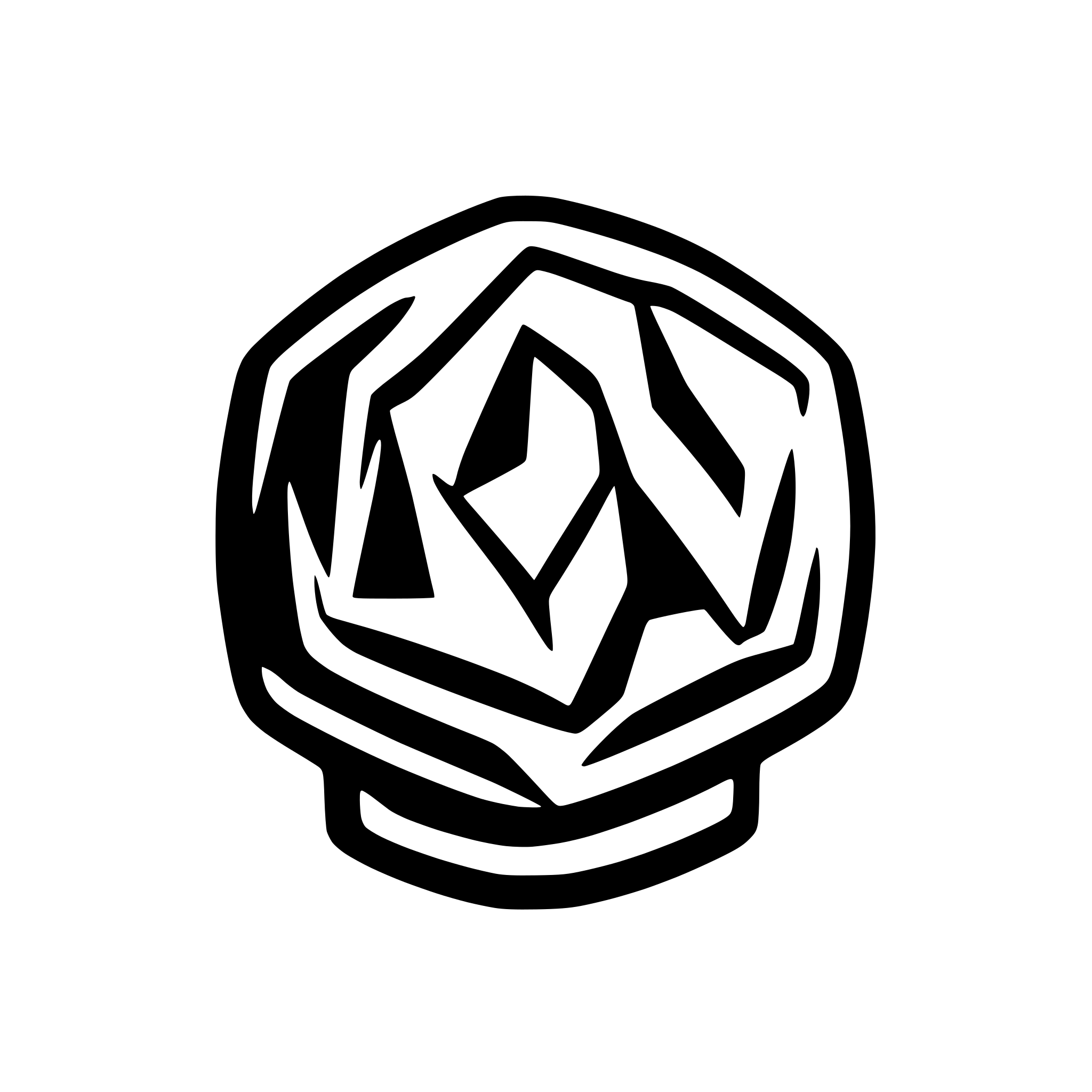 AI-generated SVG of a generate rotating diamonds under logo