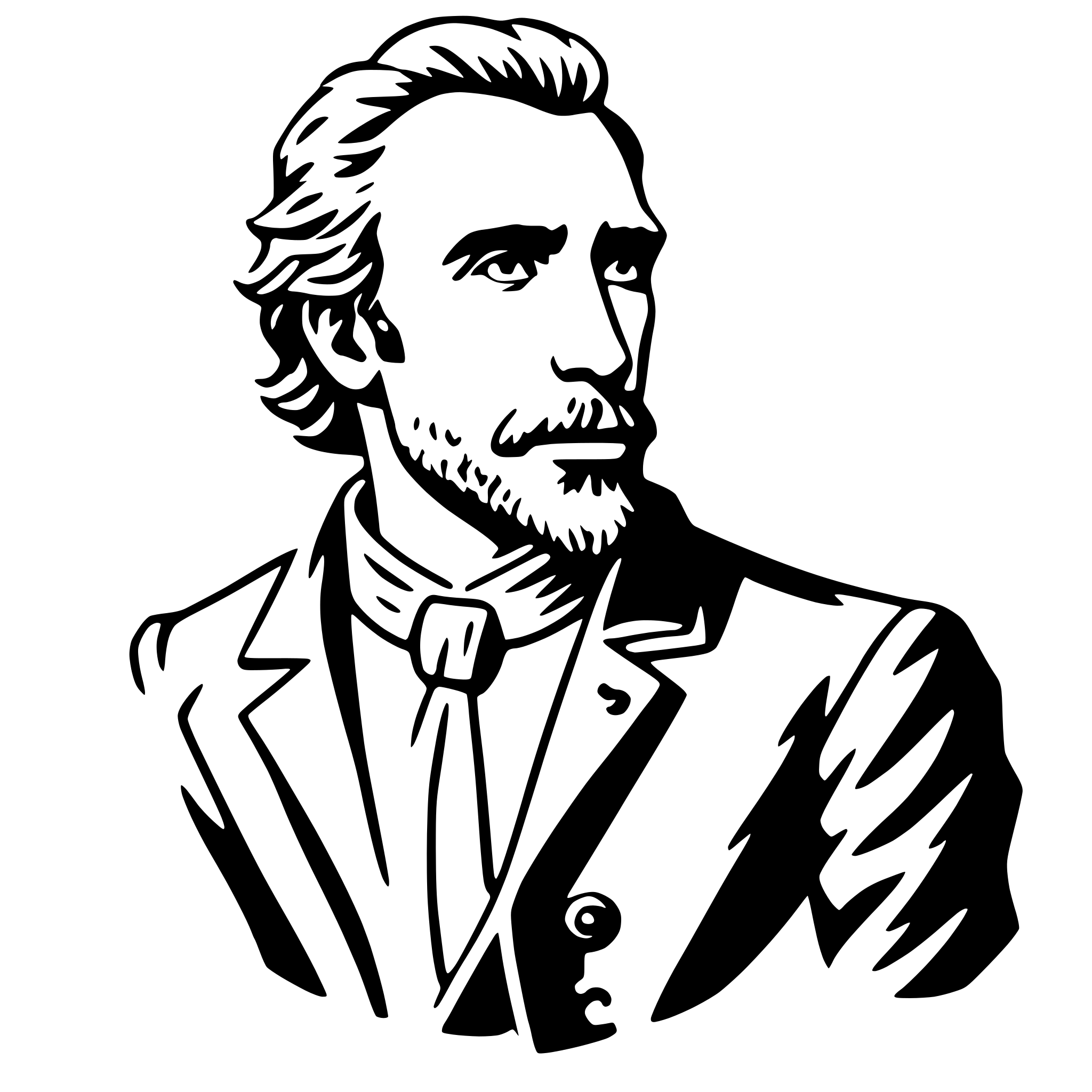 AI-generated SVG of a vincent van gogh