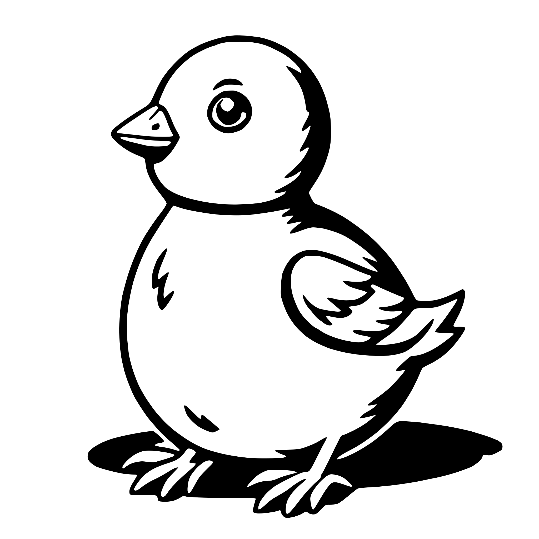 AI-generated SVG of a easter chick