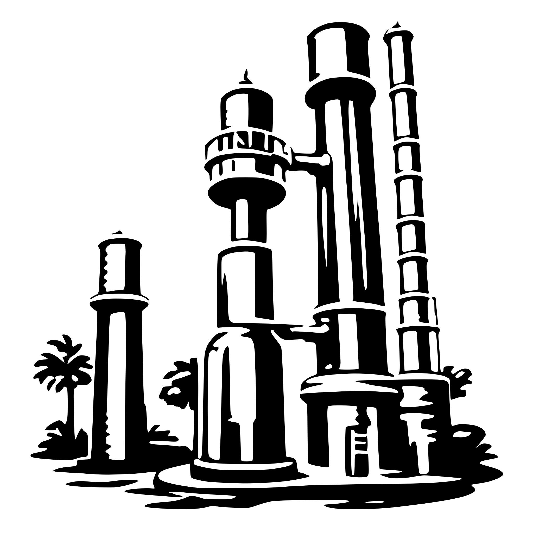AI-generated SVG of 'distillation column'