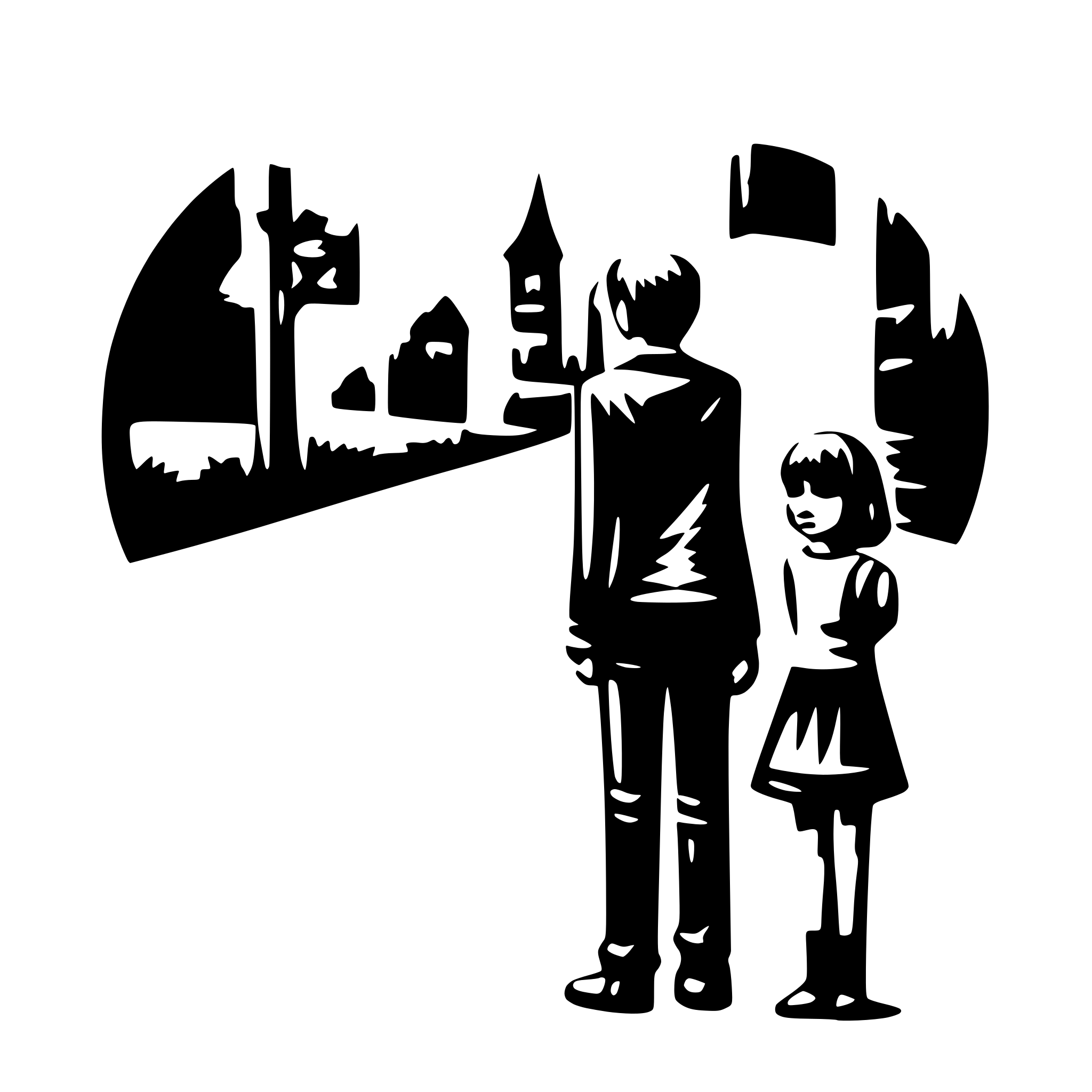 AI-generated SVG of a saying goodbye