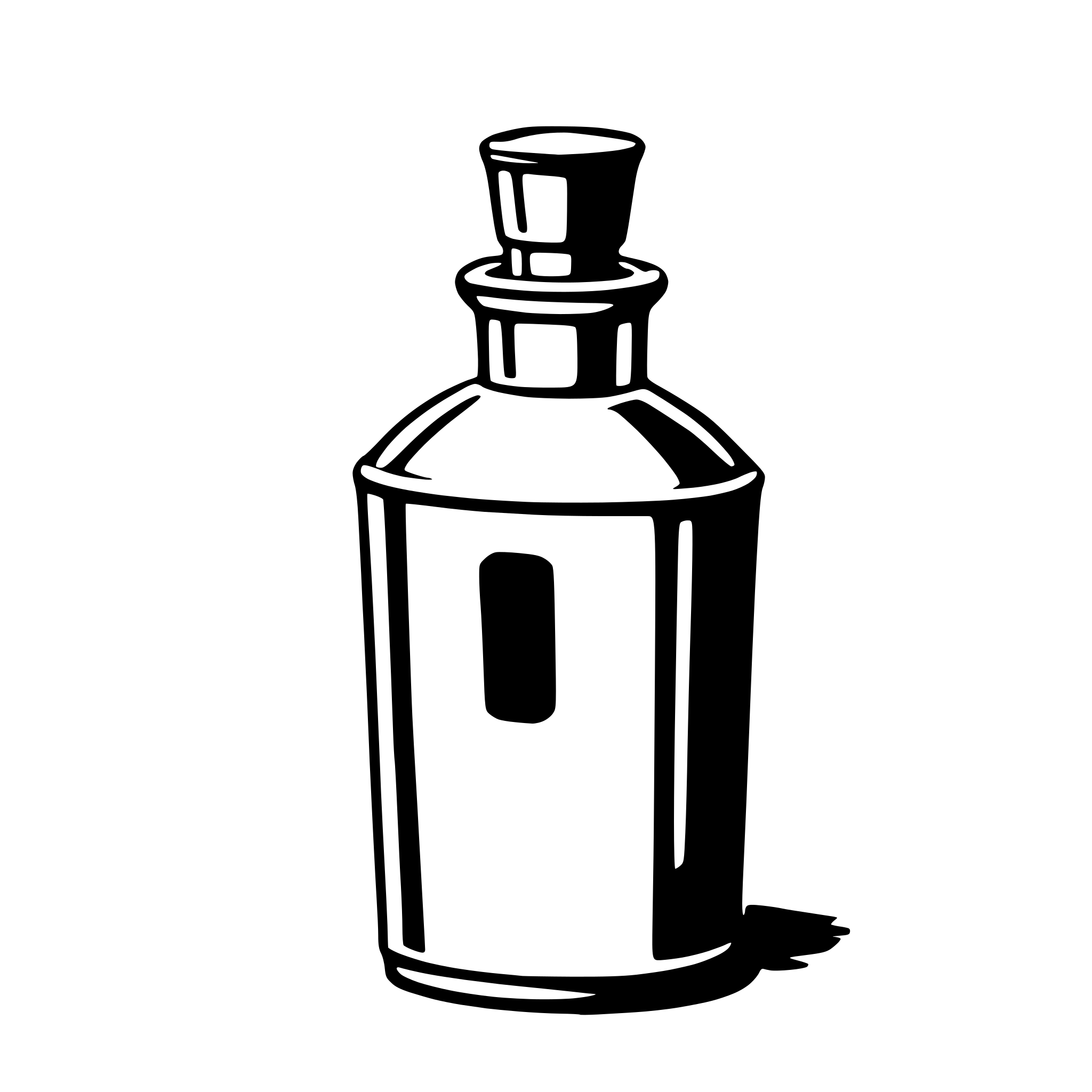 AI-generated SVG of a flask