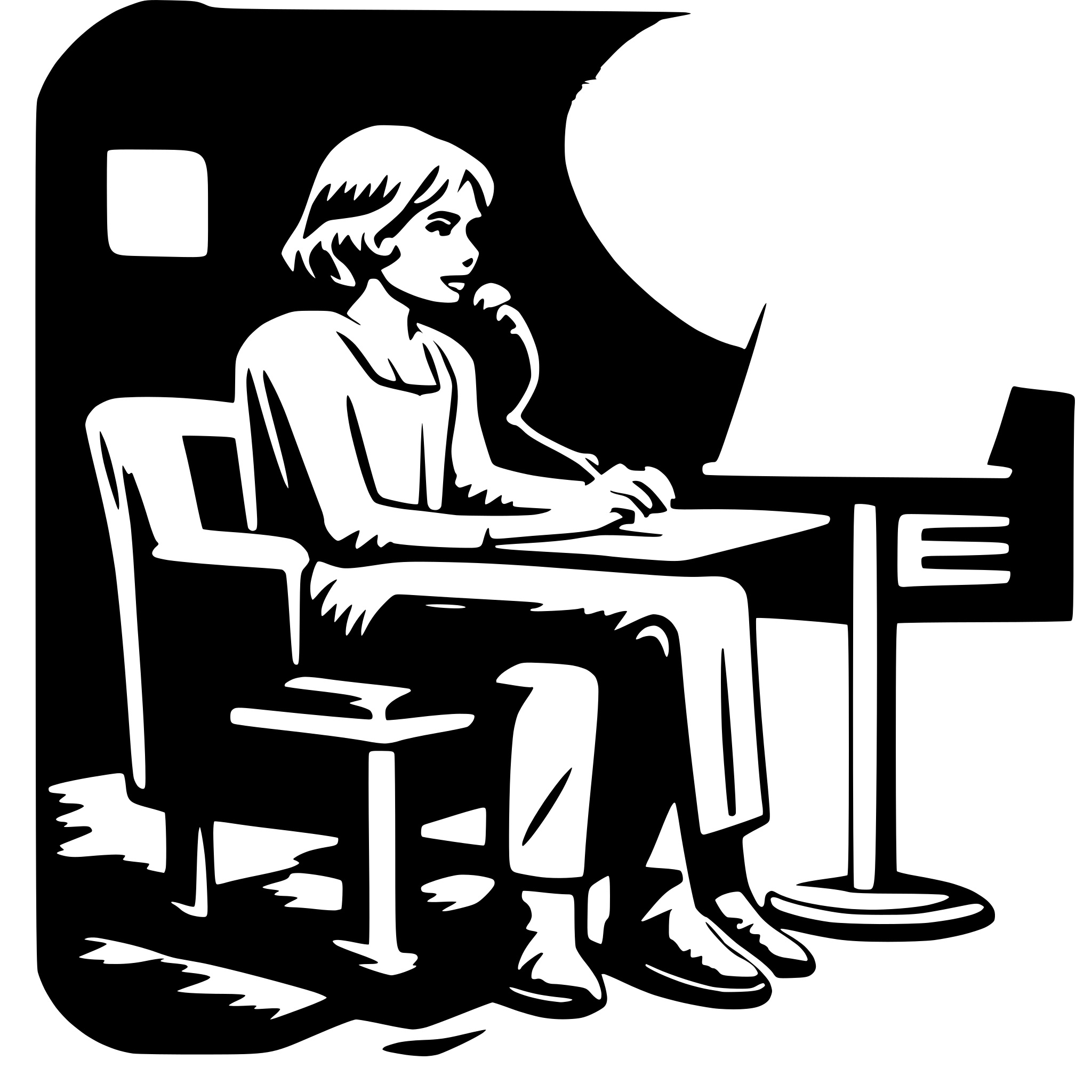 AI-generated SVG of a show transcription