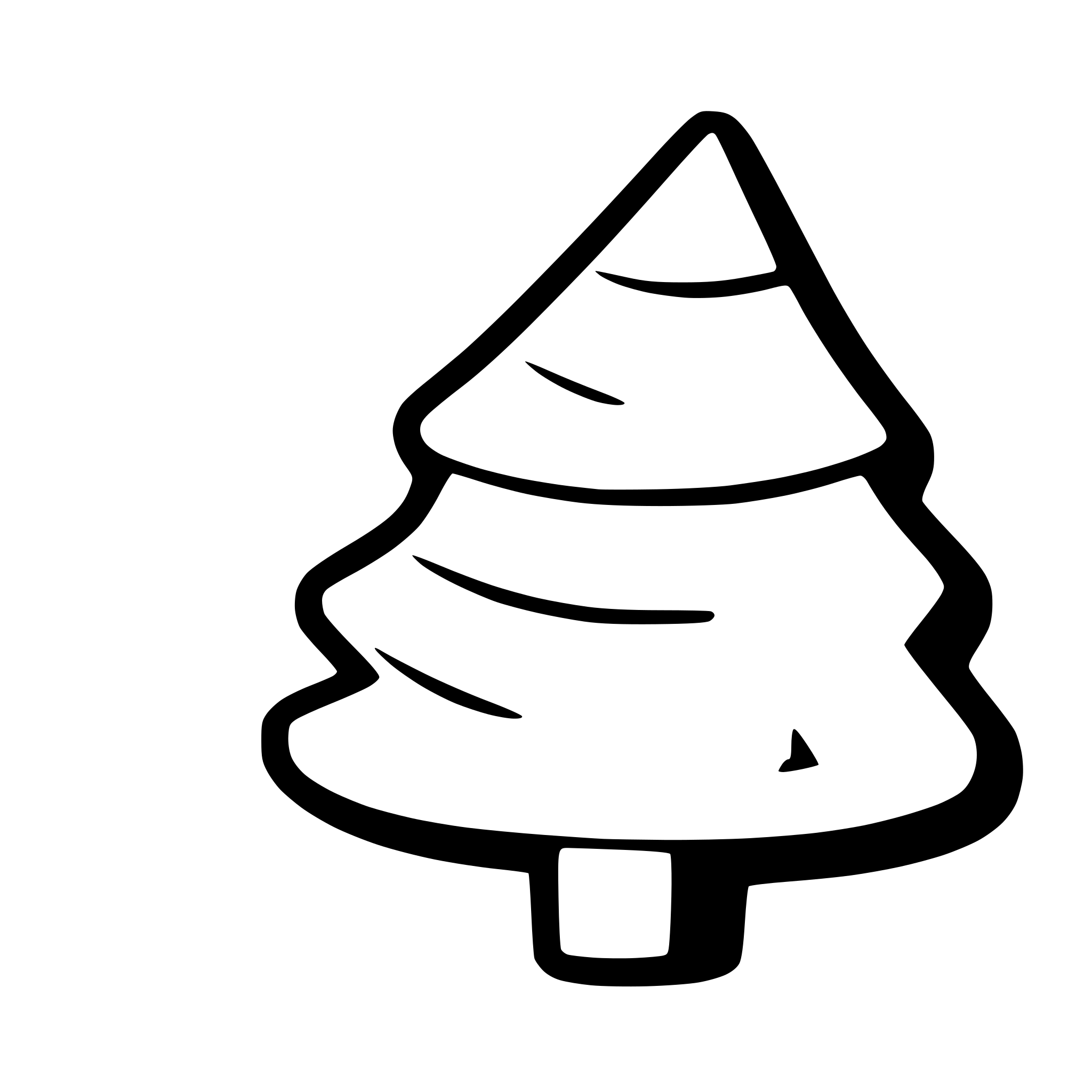 AI-generated SVG of a black and white illustrated cartoon style christmas, clean, isolated, vector style