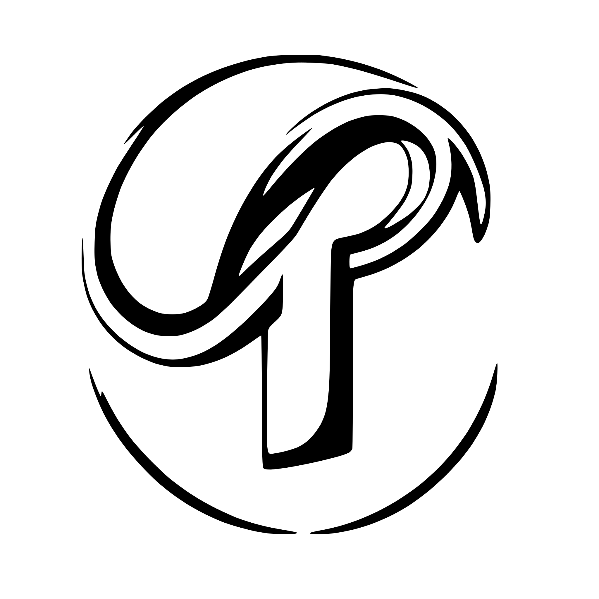 AI-generated SVG of a small letter 'i', continuing into an infinity sign, 2D, black and white logo