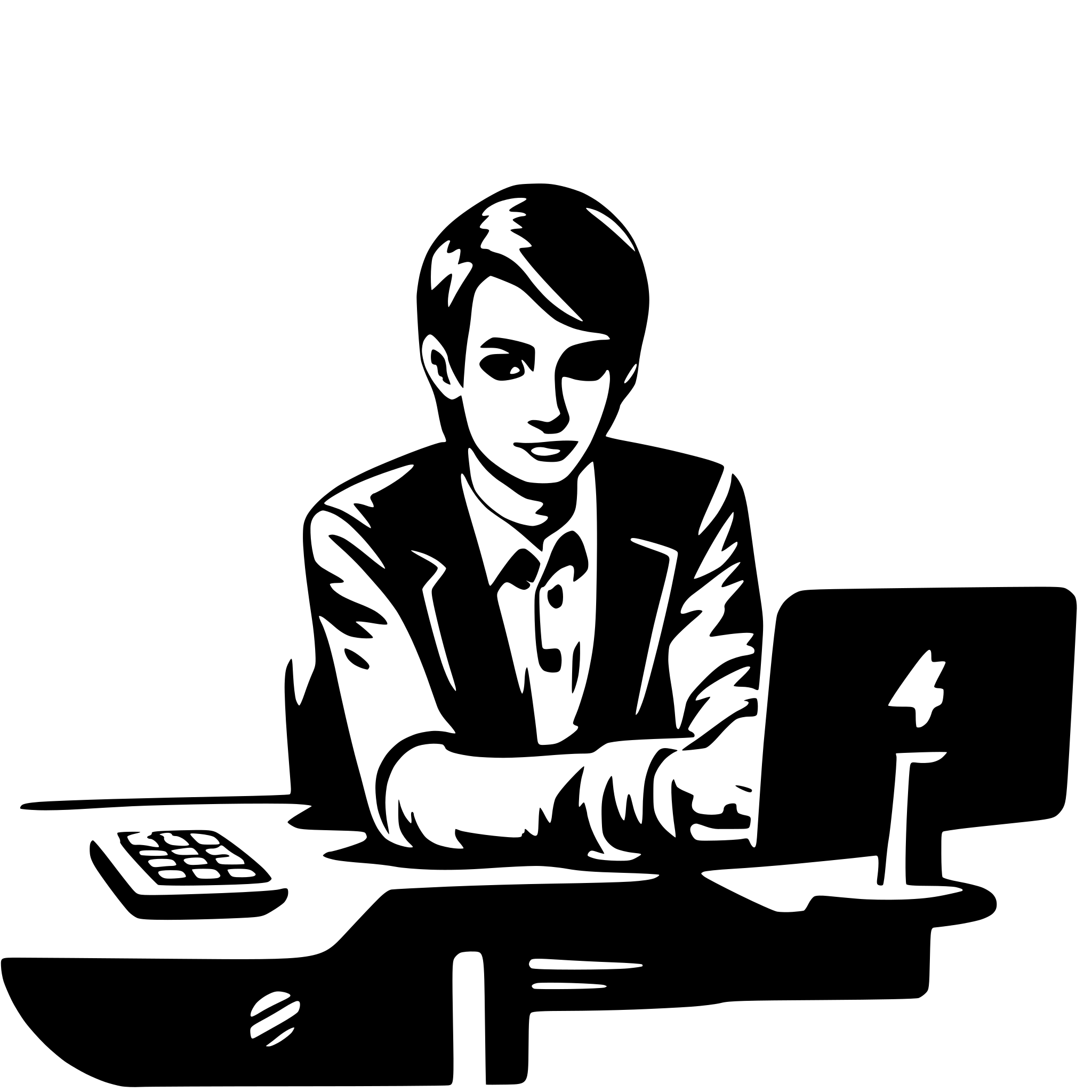 AI-generated SVG of 'programmer all center'