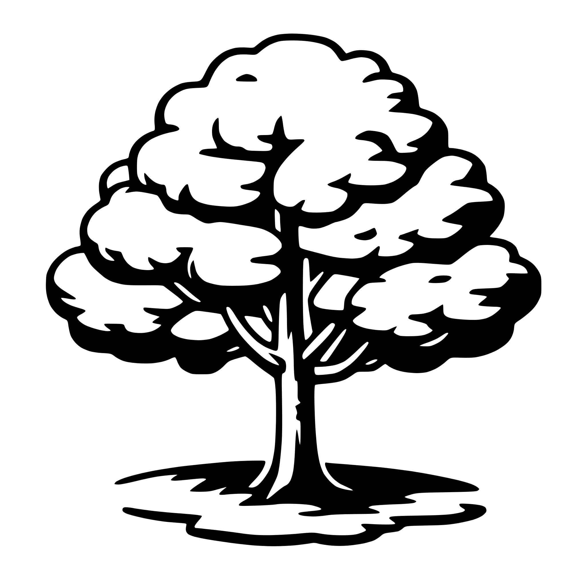 AI-generated SVG of a tree