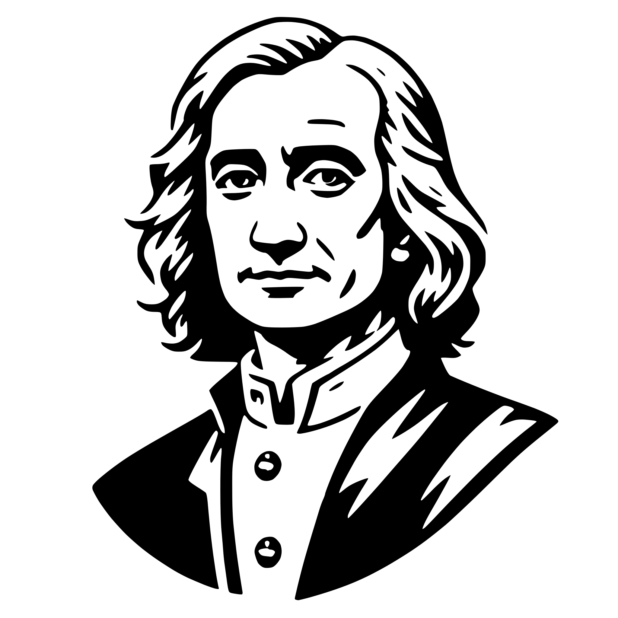 AI-generated SVG of a john locke
