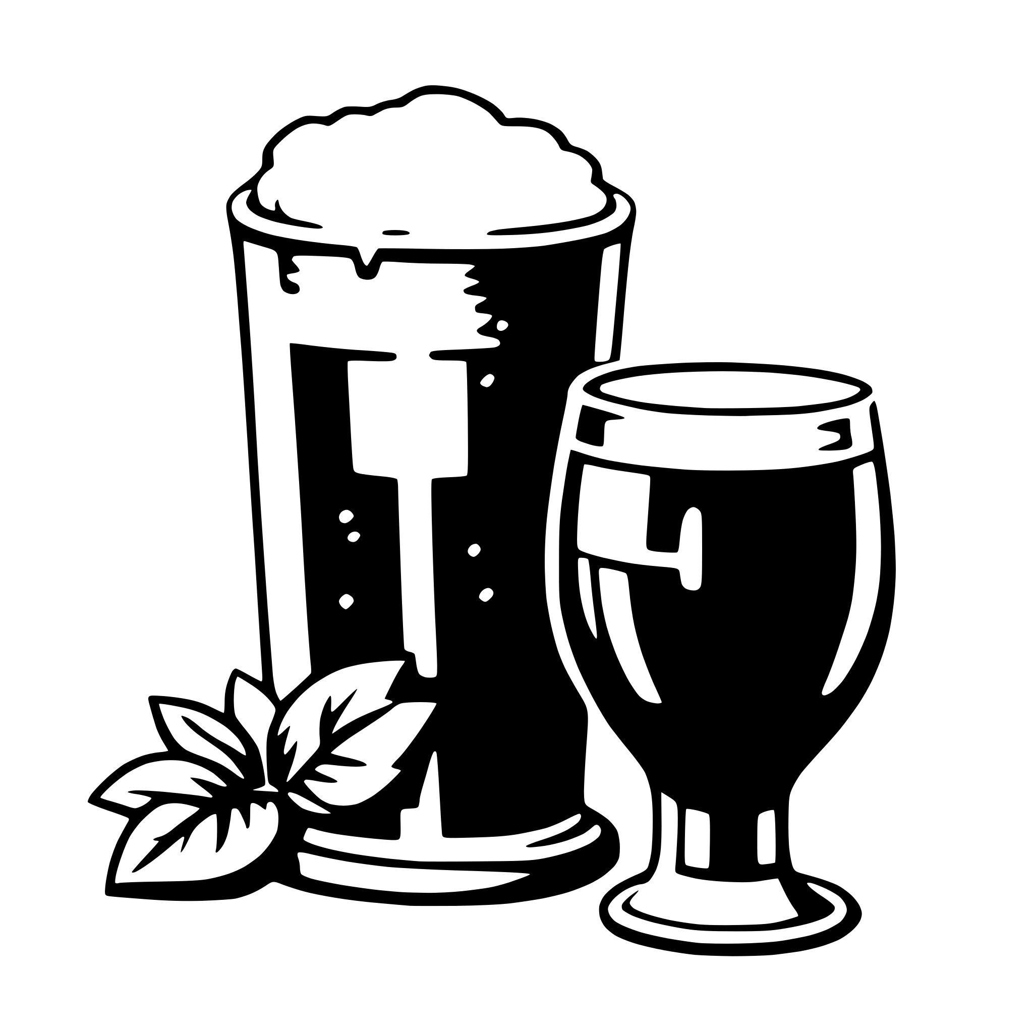 AI-generated SVG of a beer