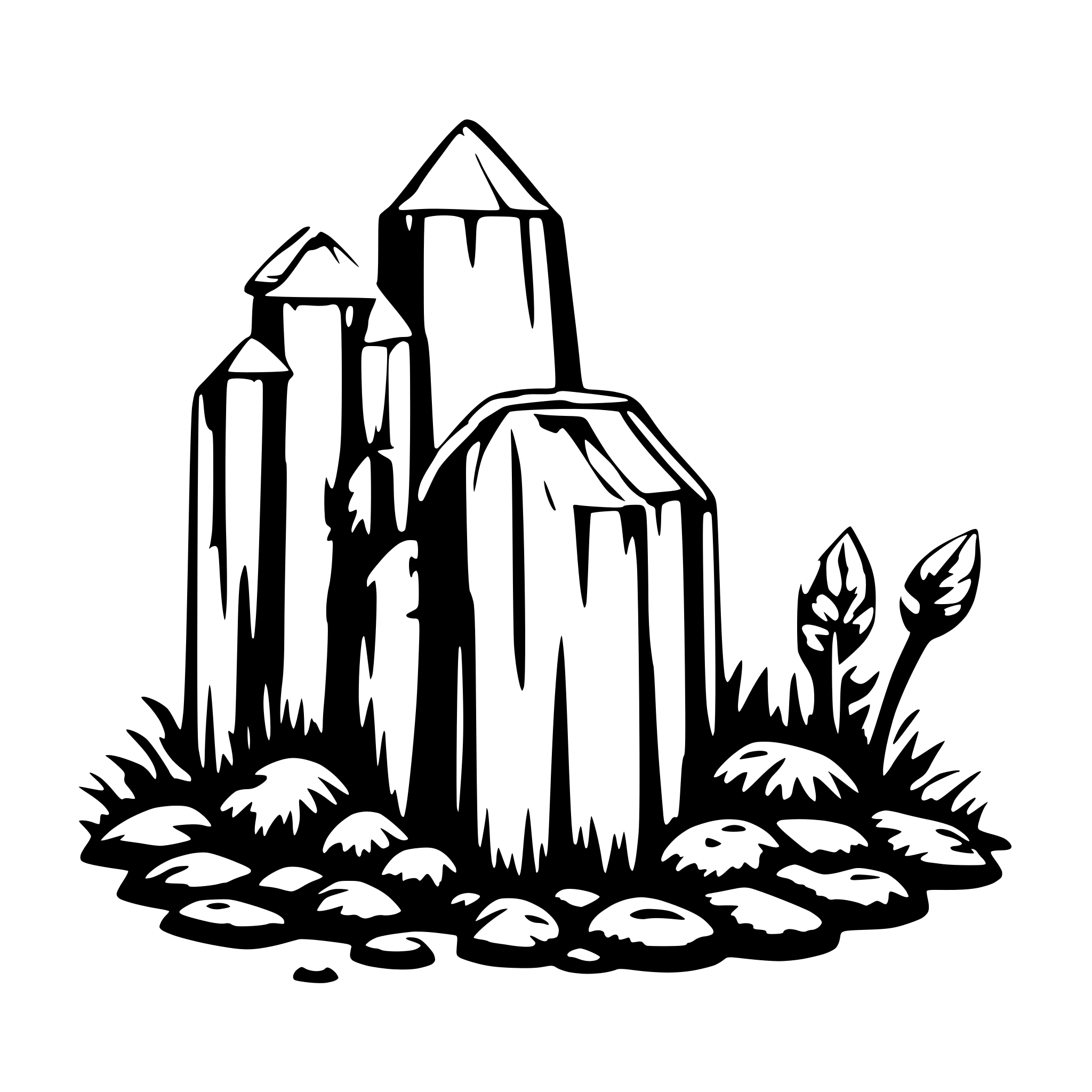 AI-generated SVG of 'Raízes  com o nome Gruts'