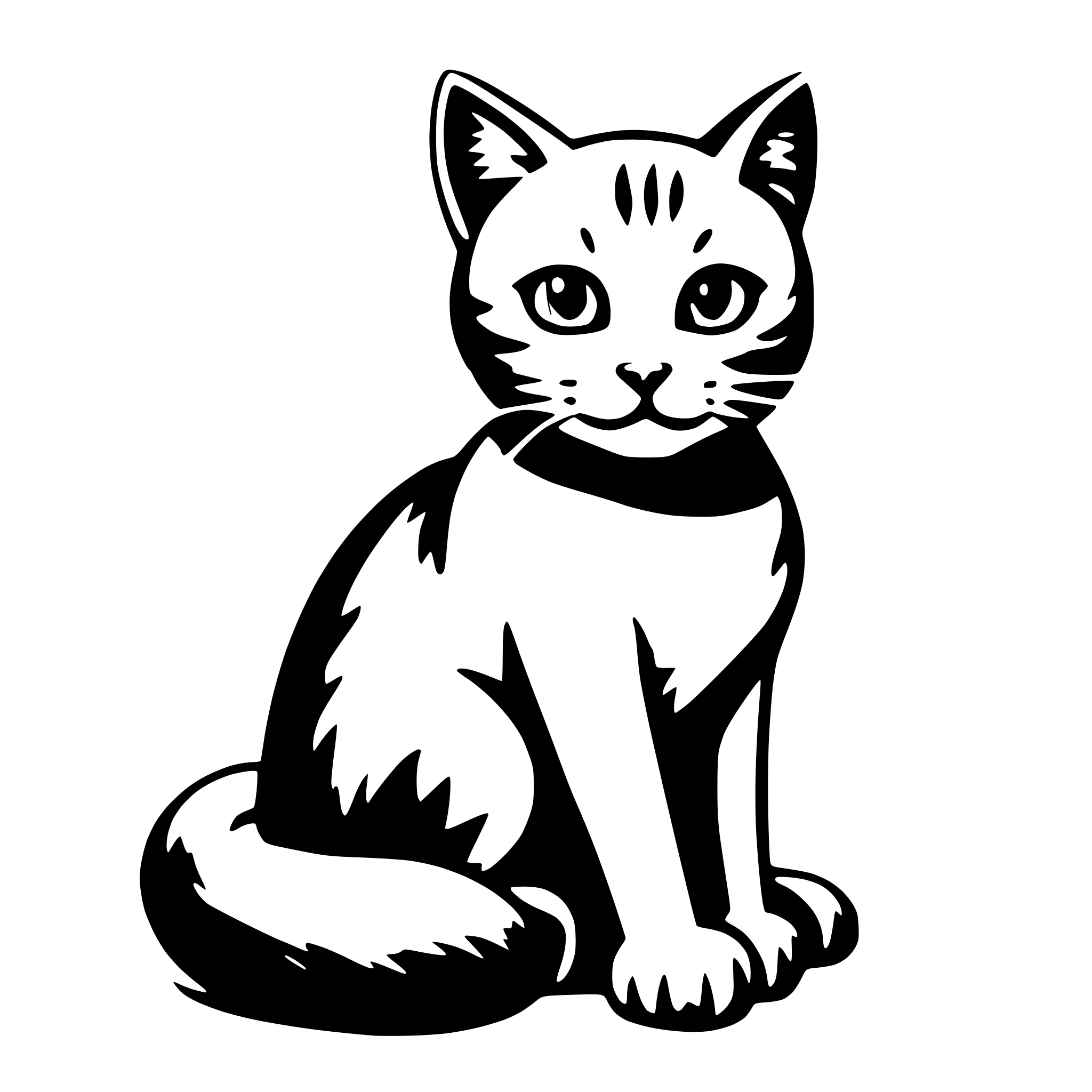 AI-generated SVG of a cat