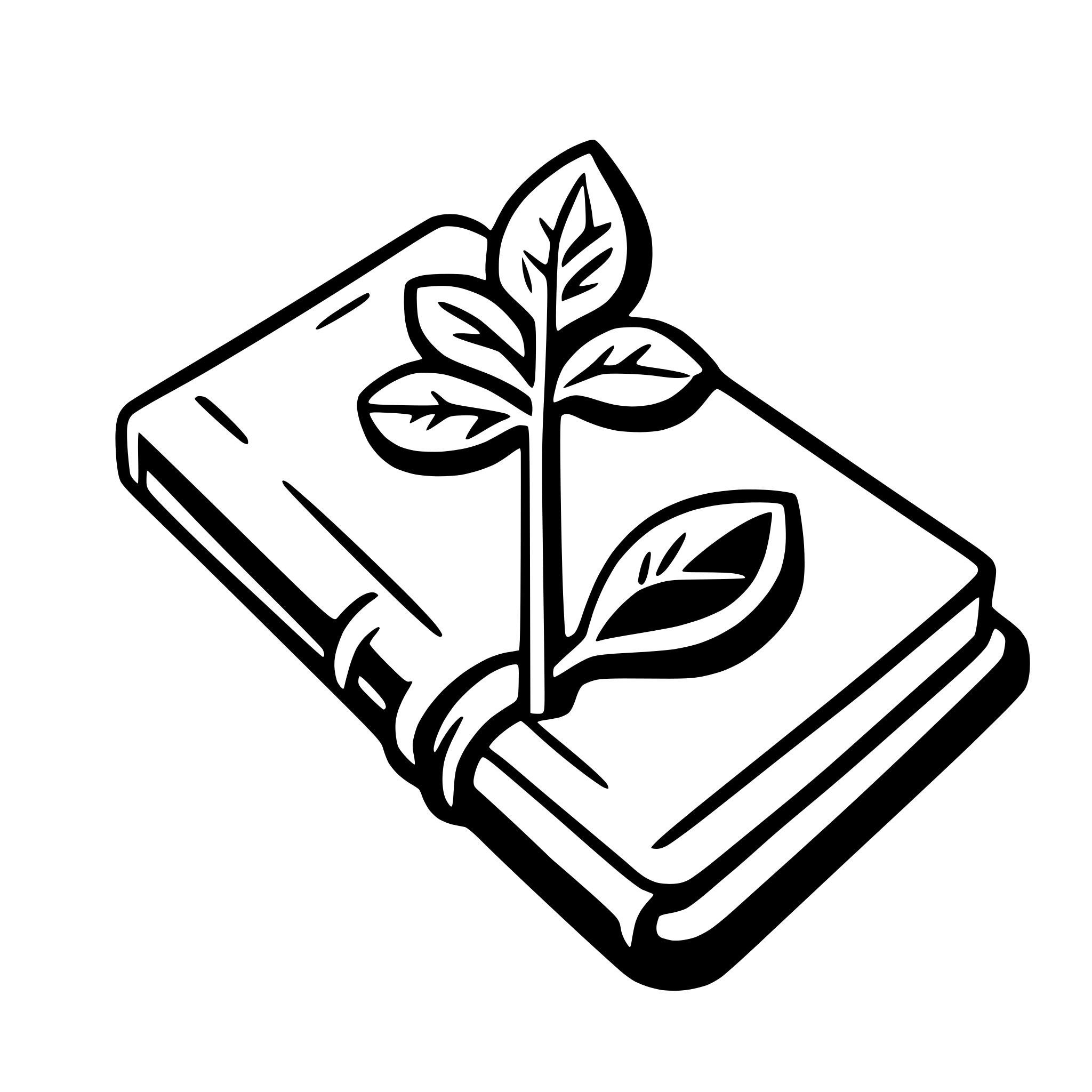 AI-generated SVG of 'PC on the book'