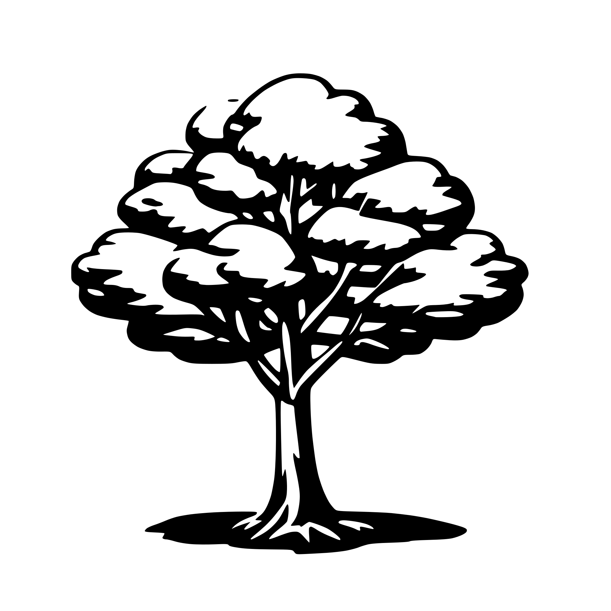 AI-generated SVG of a tree
