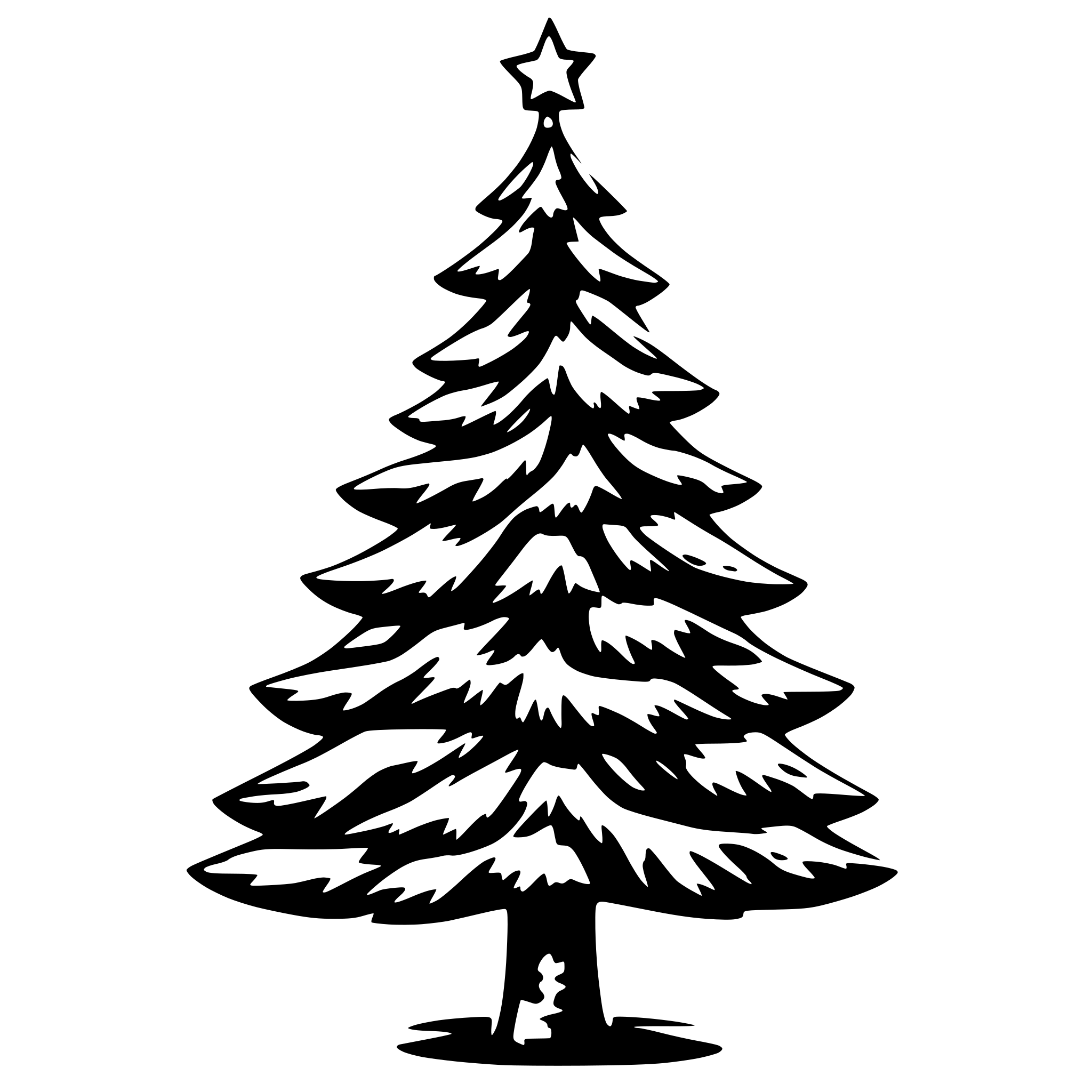 AI-generated SVG of 'Christmas tree with lights'