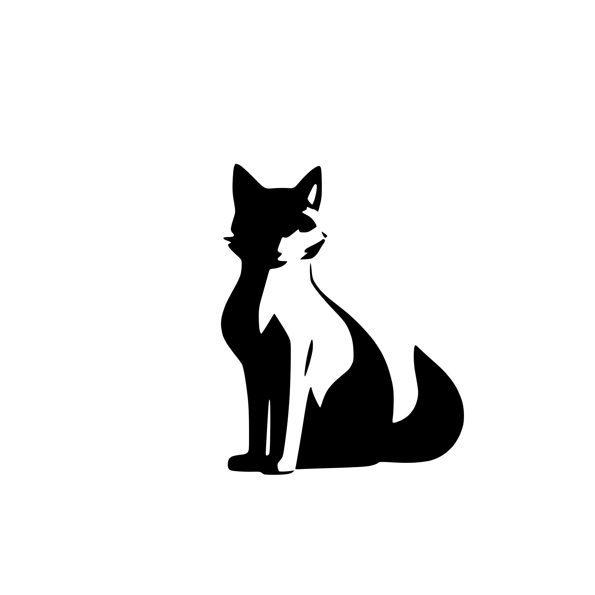 AI-generated SVG of 'fox'