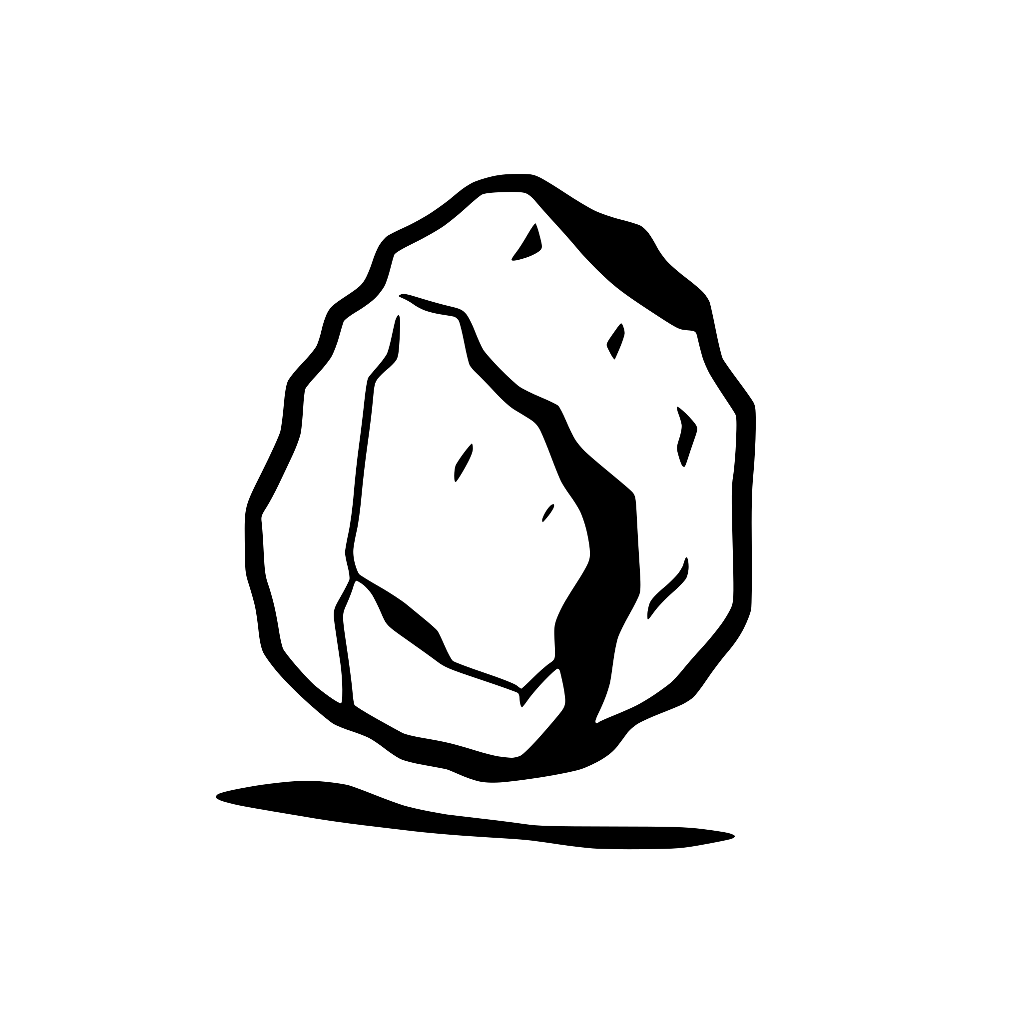 AI-generated SVG of 'Generate a rock.'