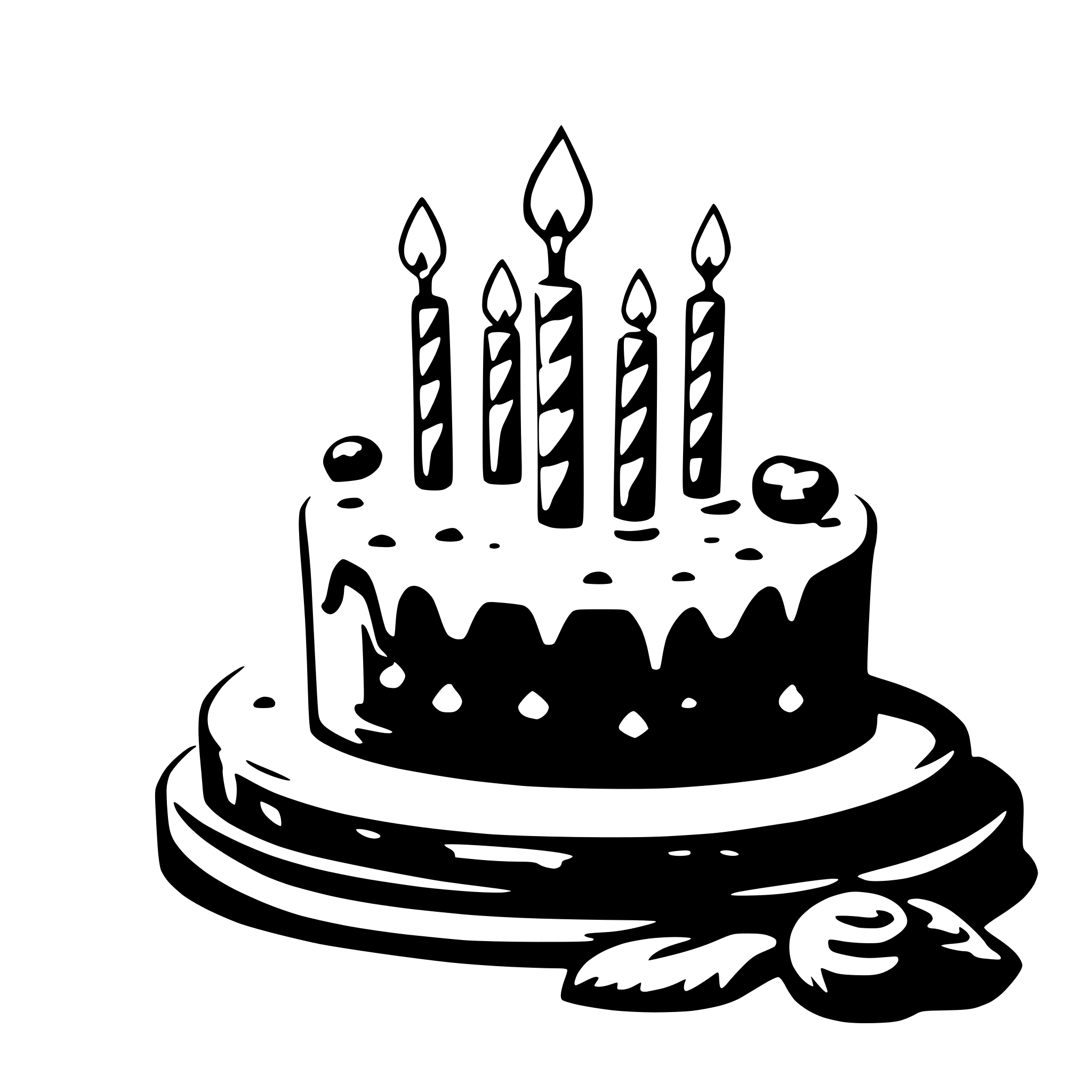 AI-generated SVG of a happy birthday