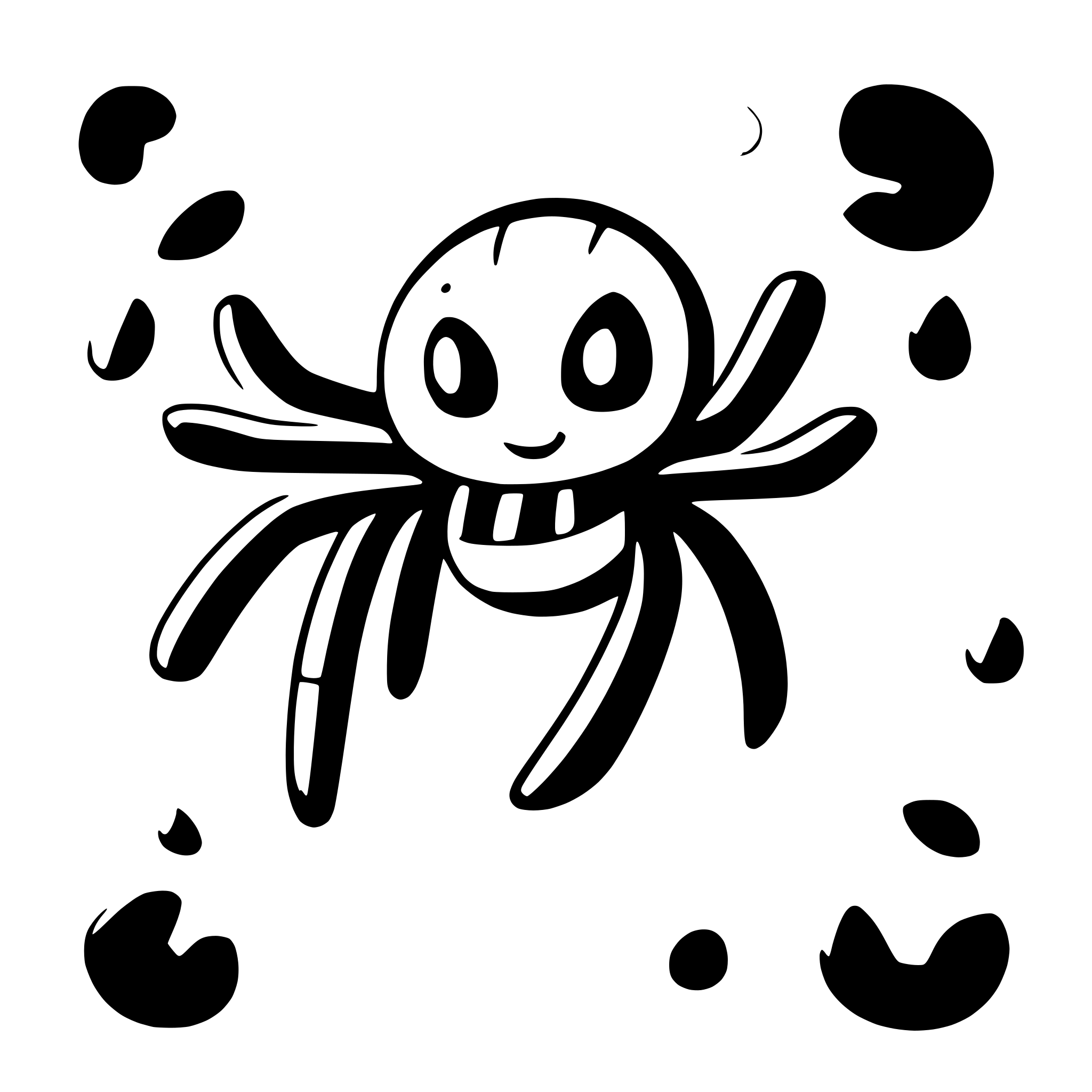 AI-generated SVG of a spider in a web